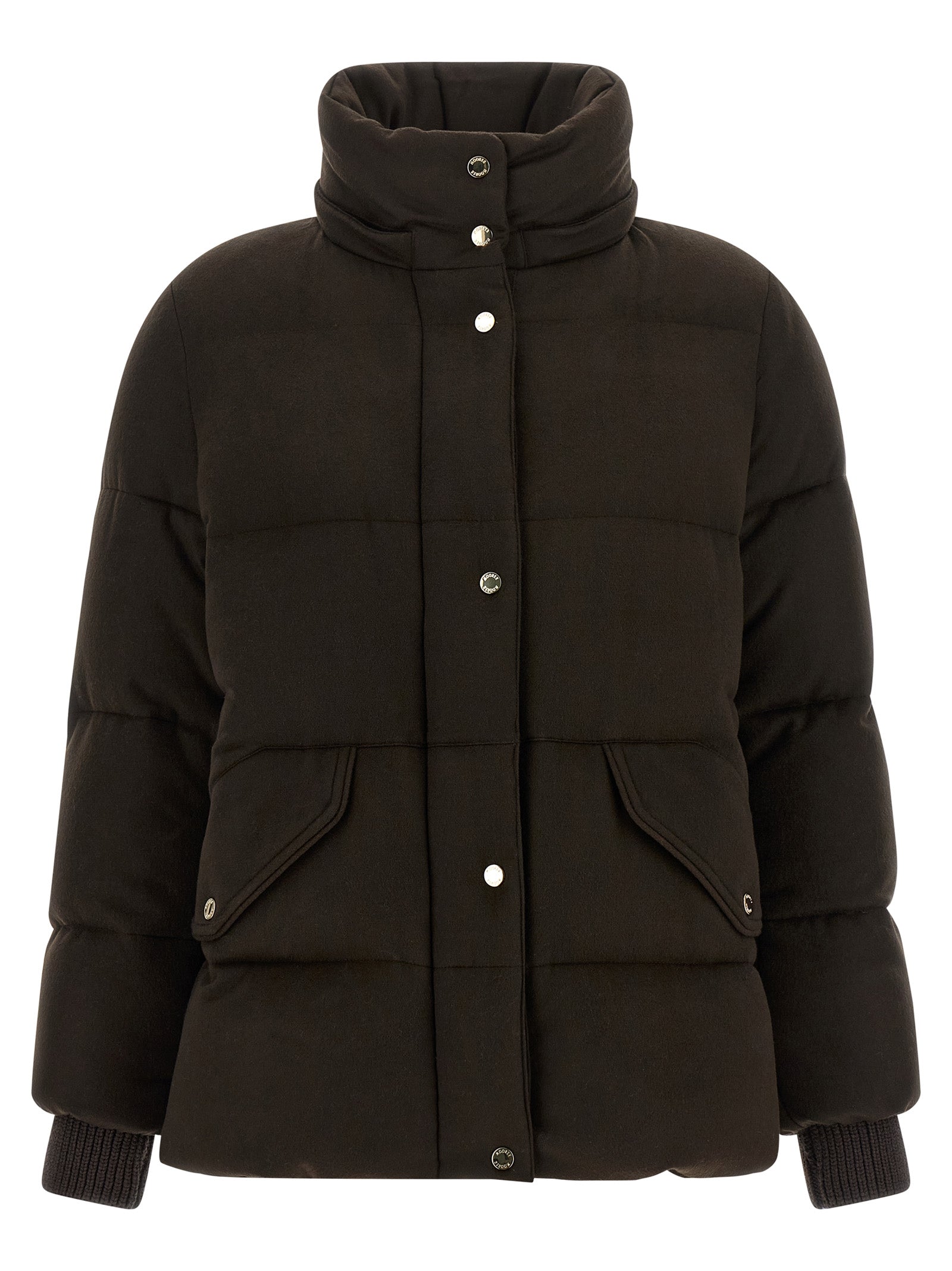 MooRER Brown Wool Full-Length Jacket