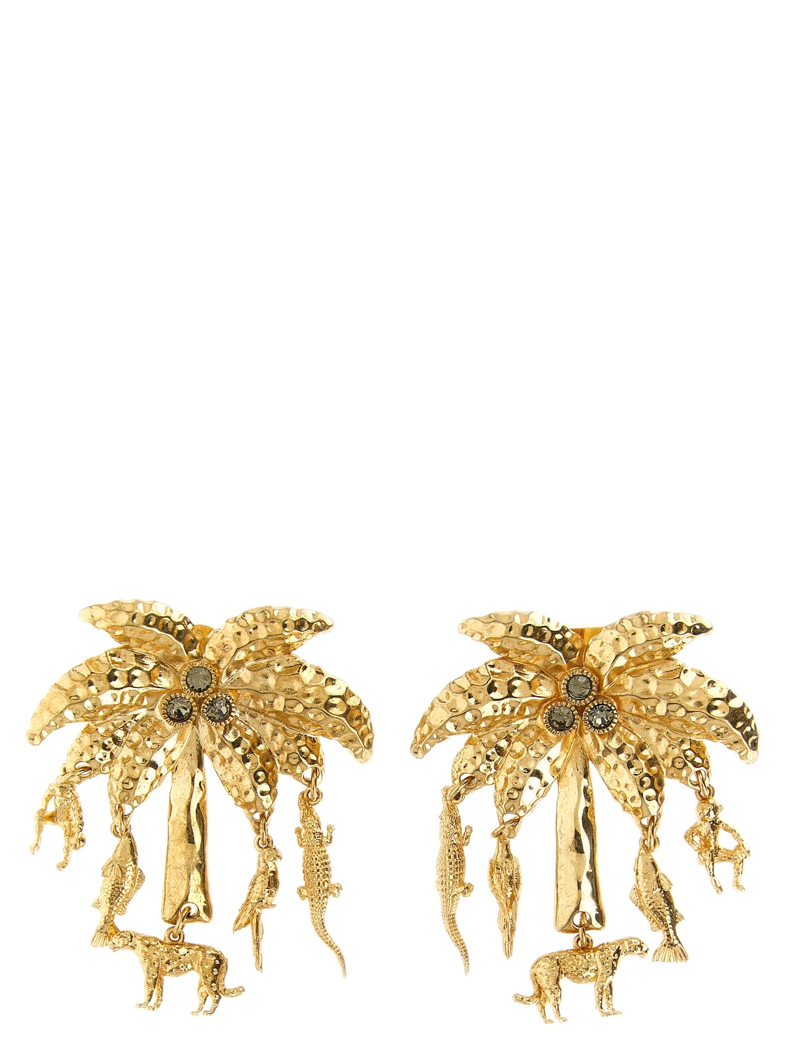 Jacquemus Gold Brass Earrings - Sculptural Elegance Redefined