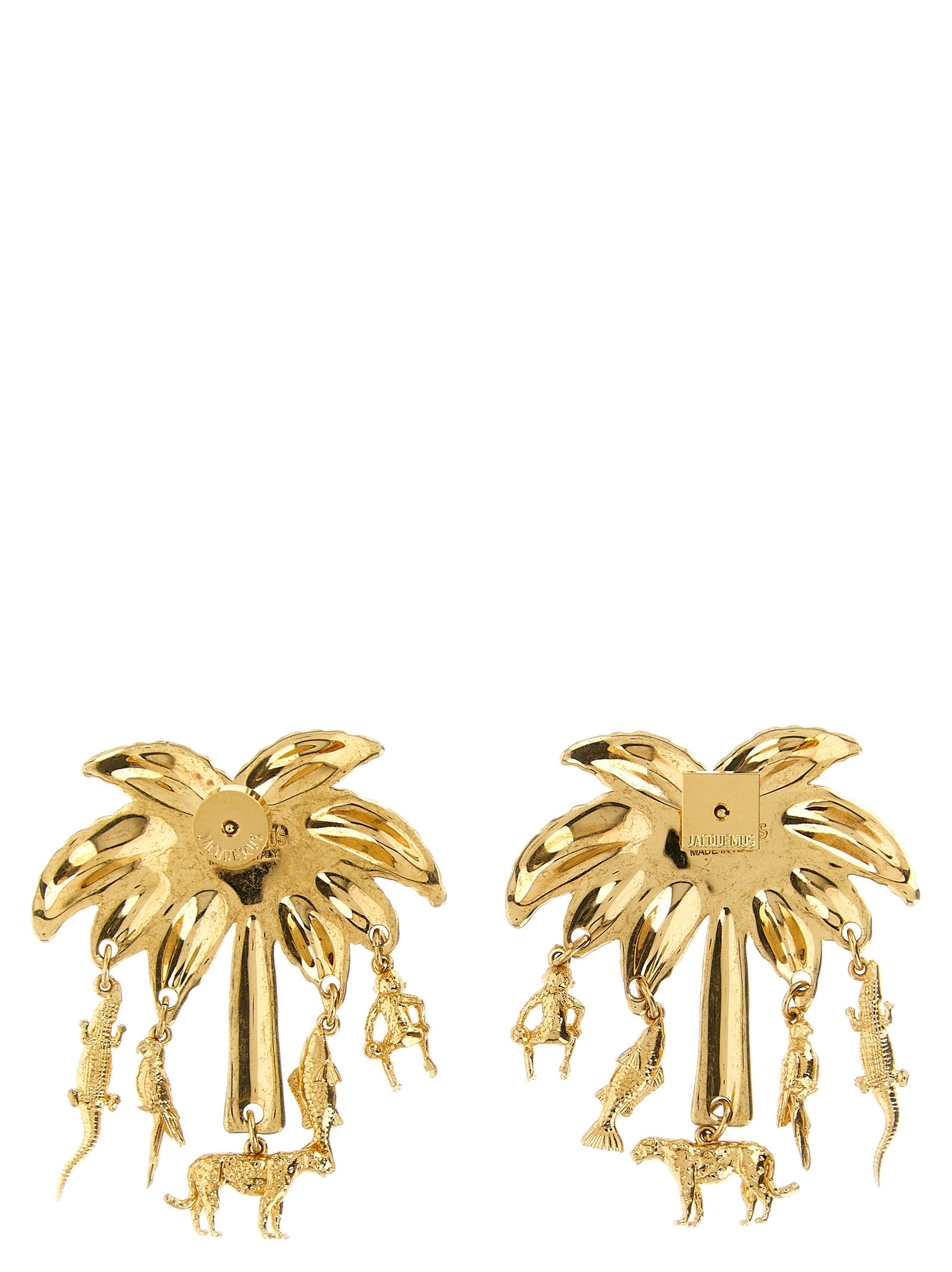 Jacquemus Gold Brass Earrings - Sculptural Elegance Redefined