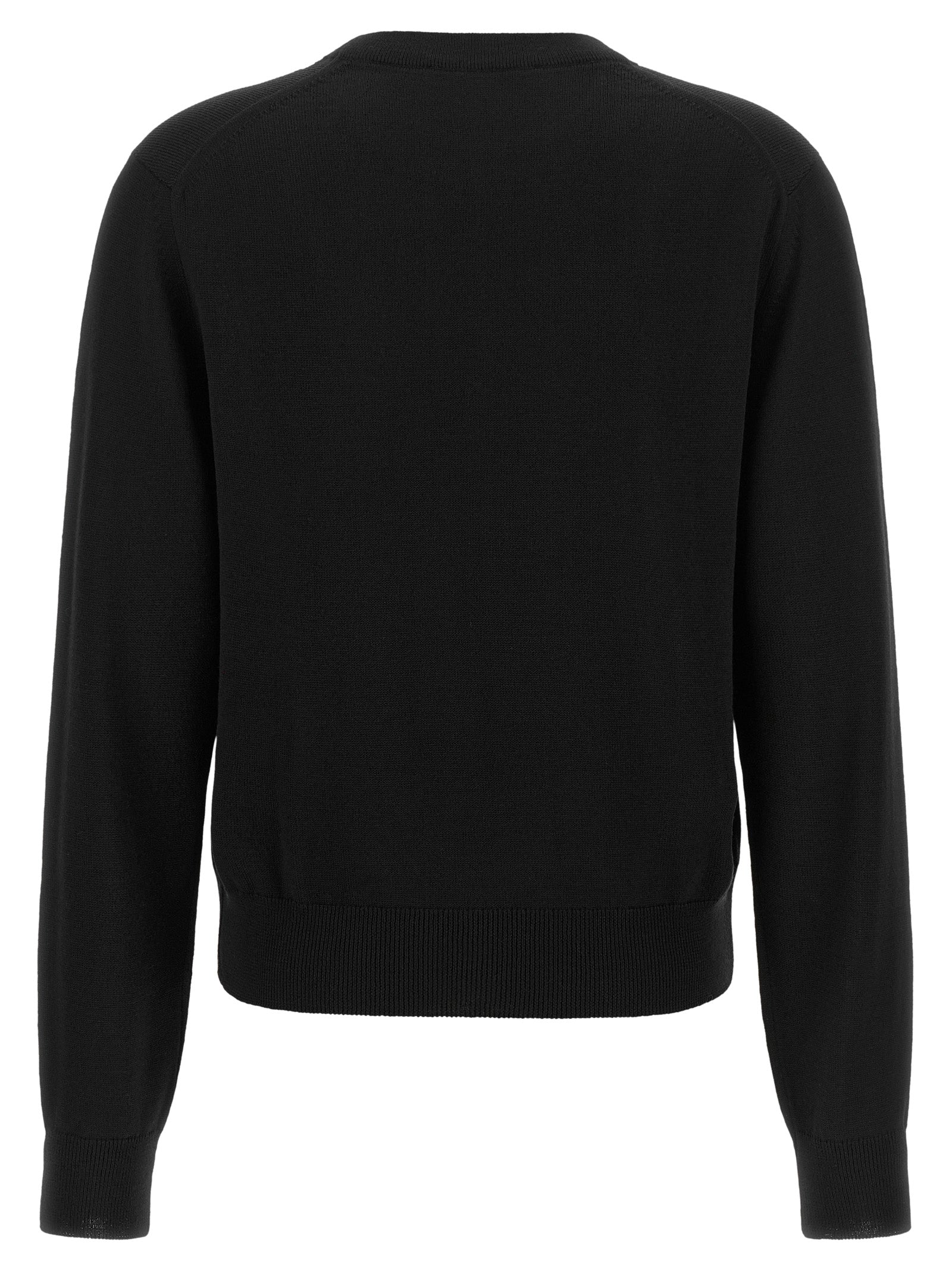 Maison Kitsuné Black Wool Cardigan - Effortless Luxury Redefined
