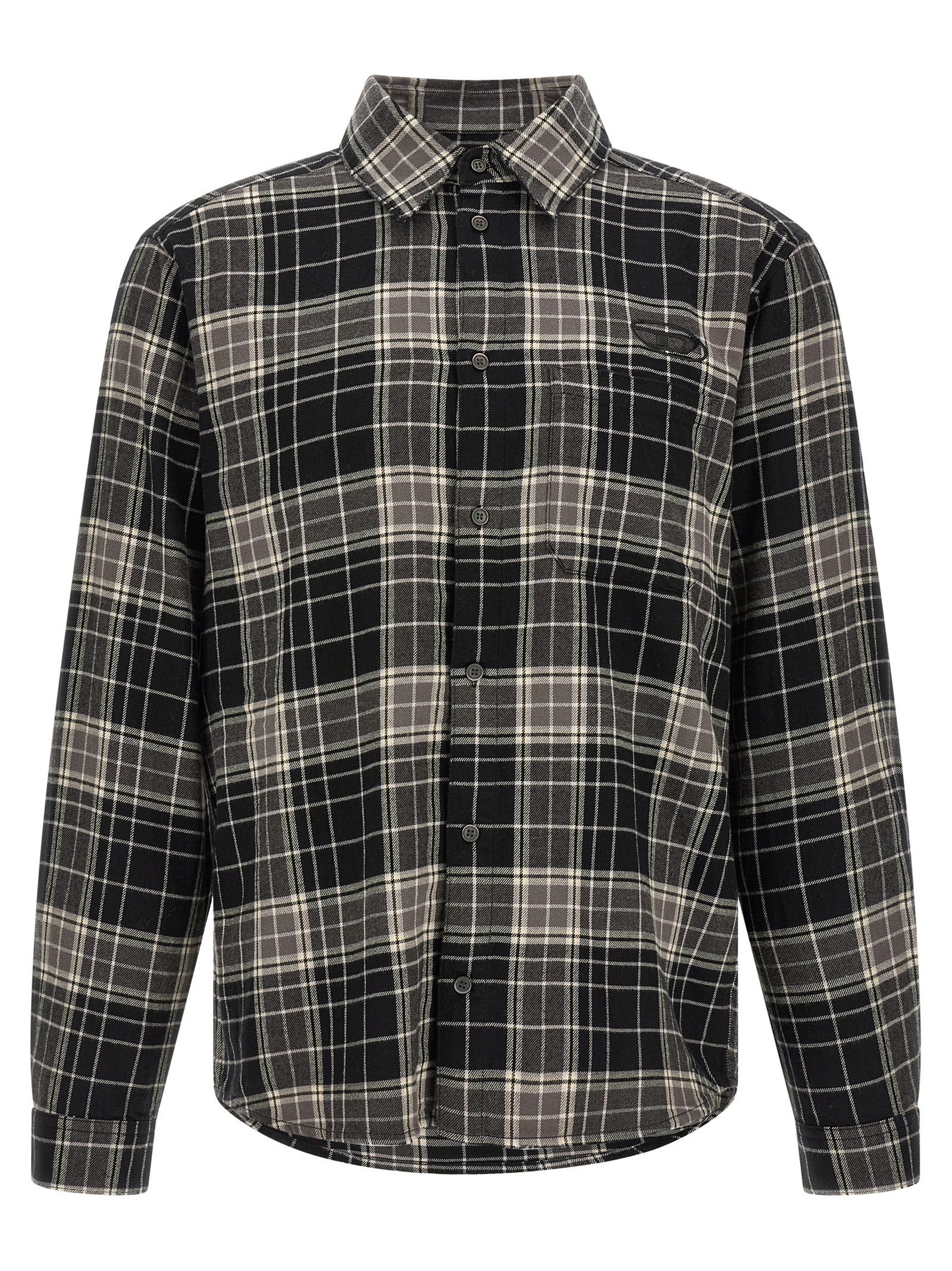 Diesel Multicolor Cotton Blouse - Timeless Elegance Redefined