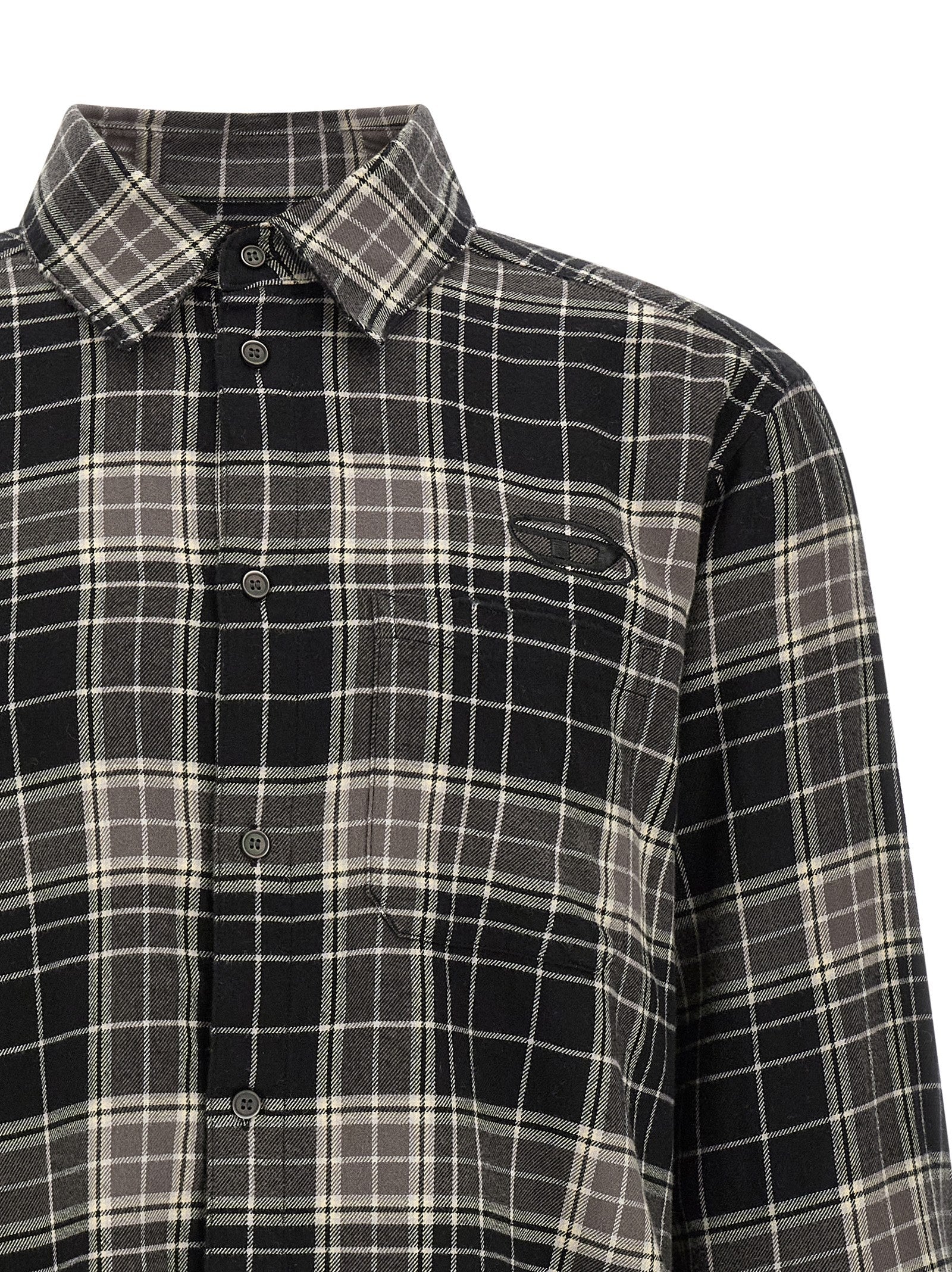 DIESEL Multicolor Cotton Blouse - Elevate Your Casual Elegance