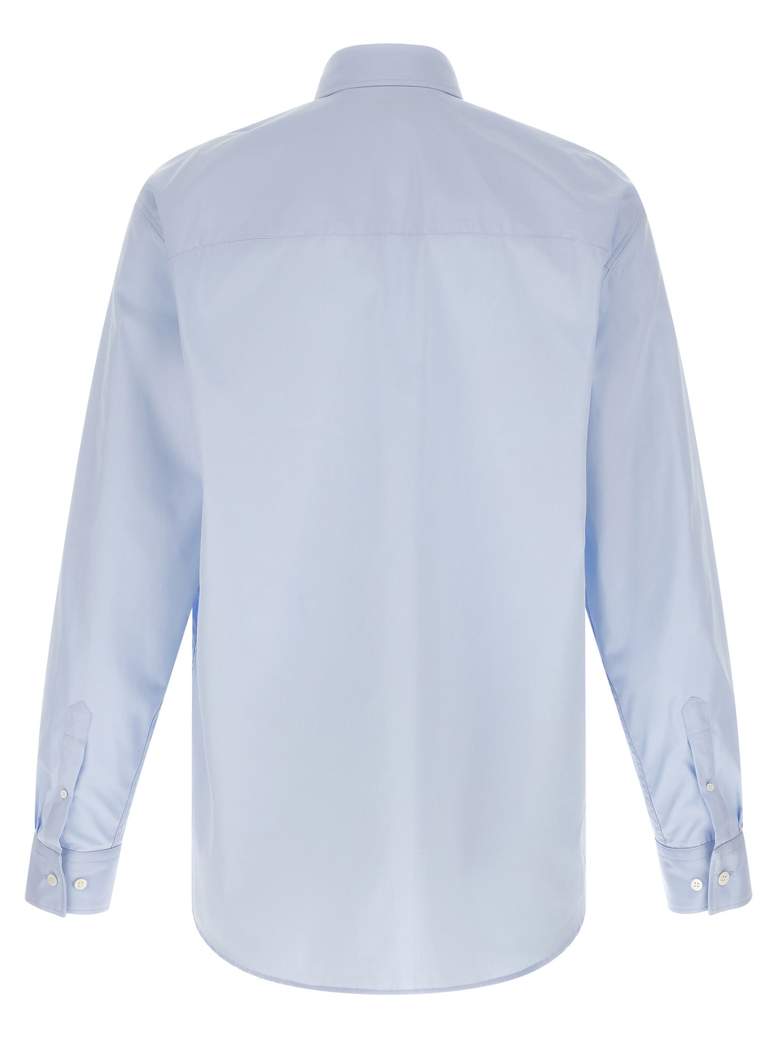 Dries Van Noten Blue Cotton Blouse - Timeless Elegance Redefined