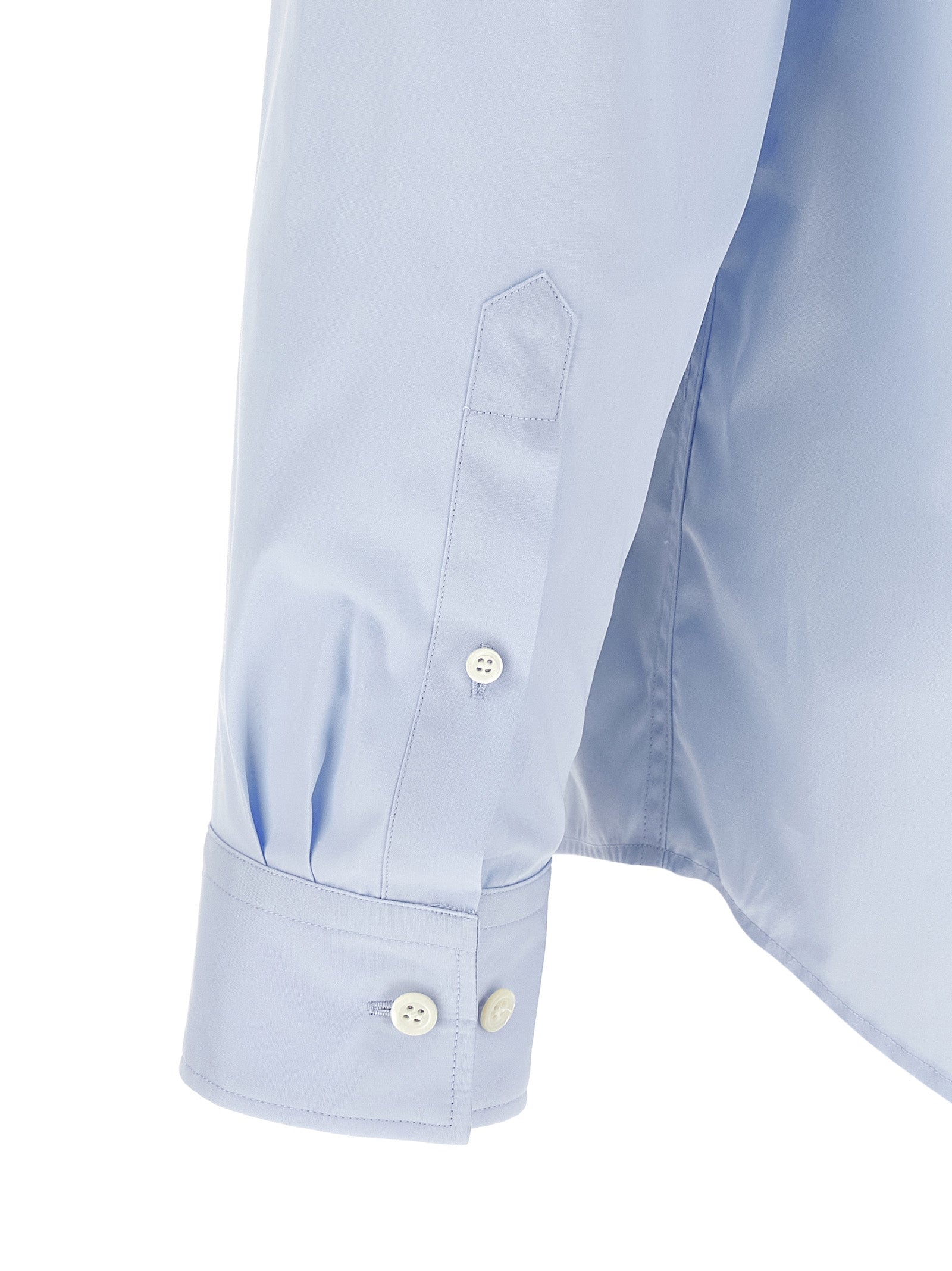 Dries Van Noten Blue Cotton Blouse - Timeless Elegance Redefined