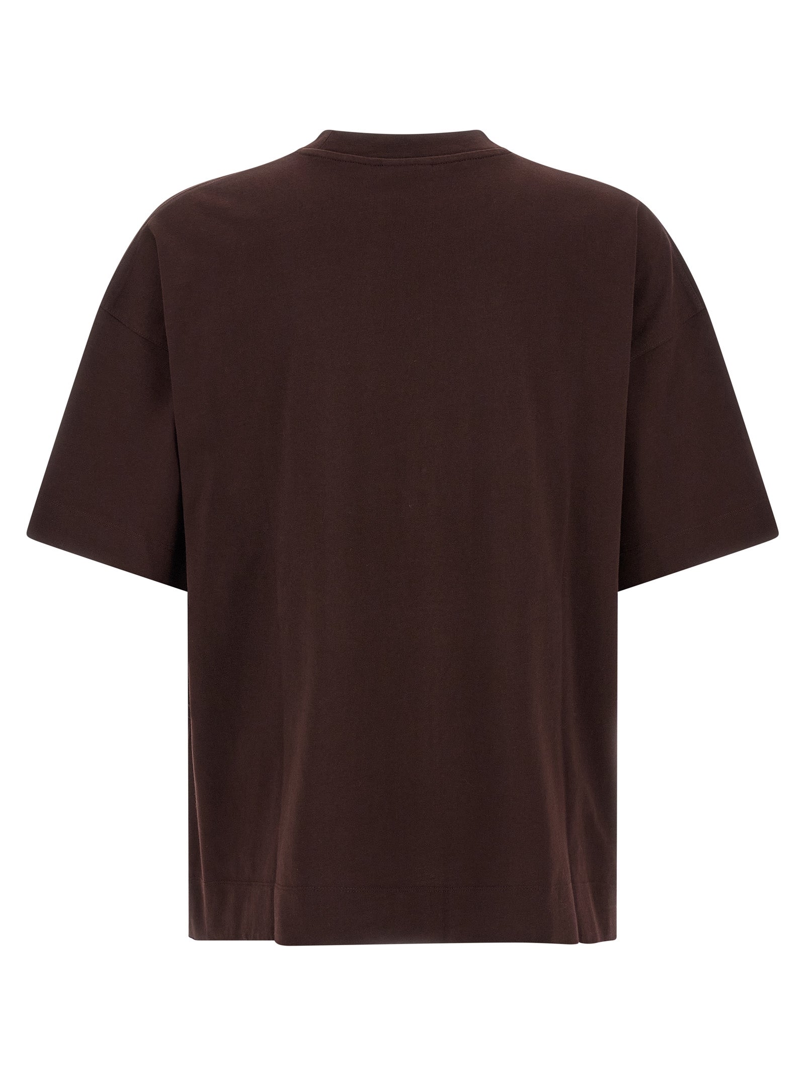 Dries Van Noten Bordeaux Cotton T-Shirt