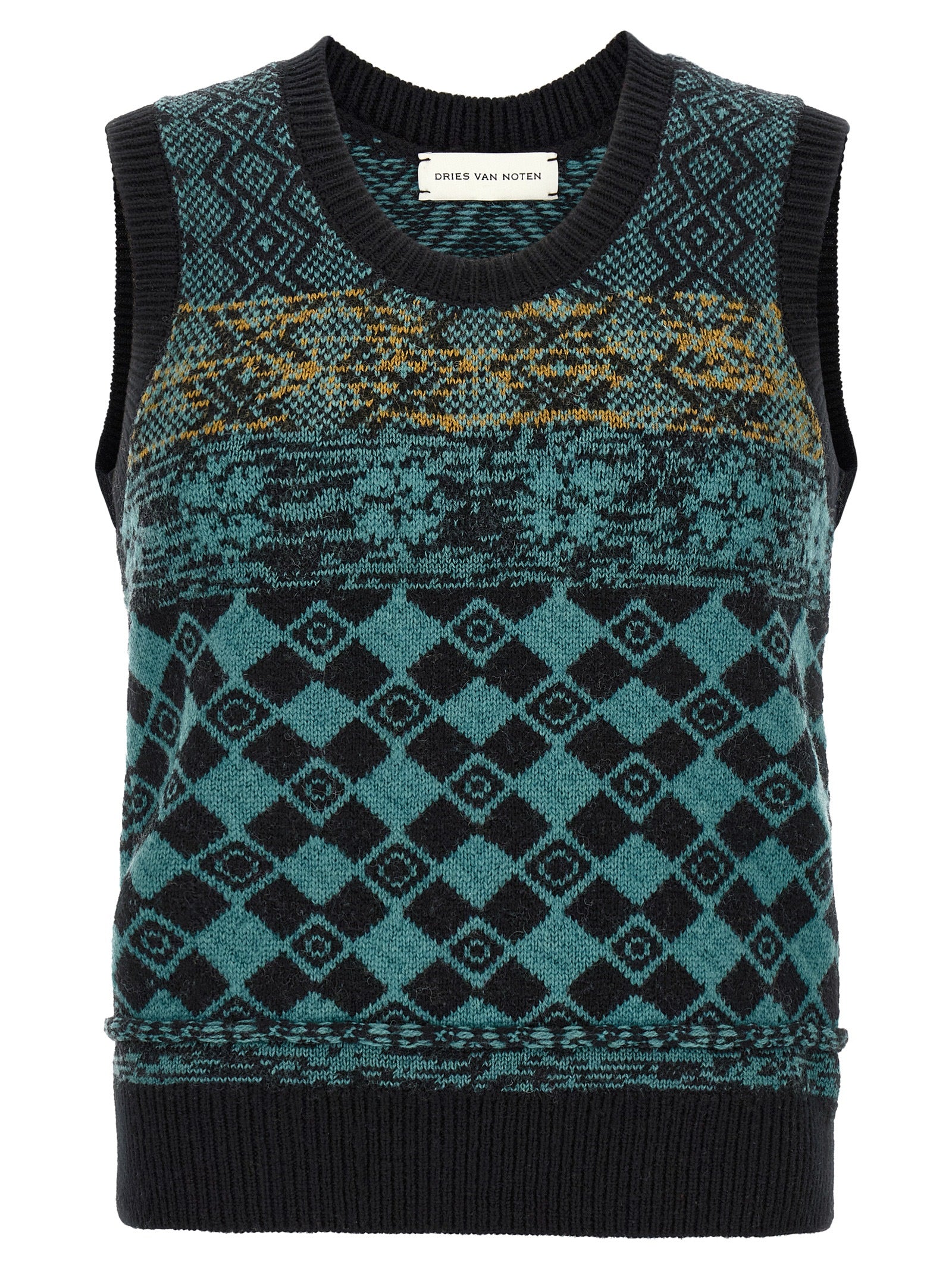 Dries Van Noten Multicolor Wool Cardigan - Timeless Luxury Knitwear