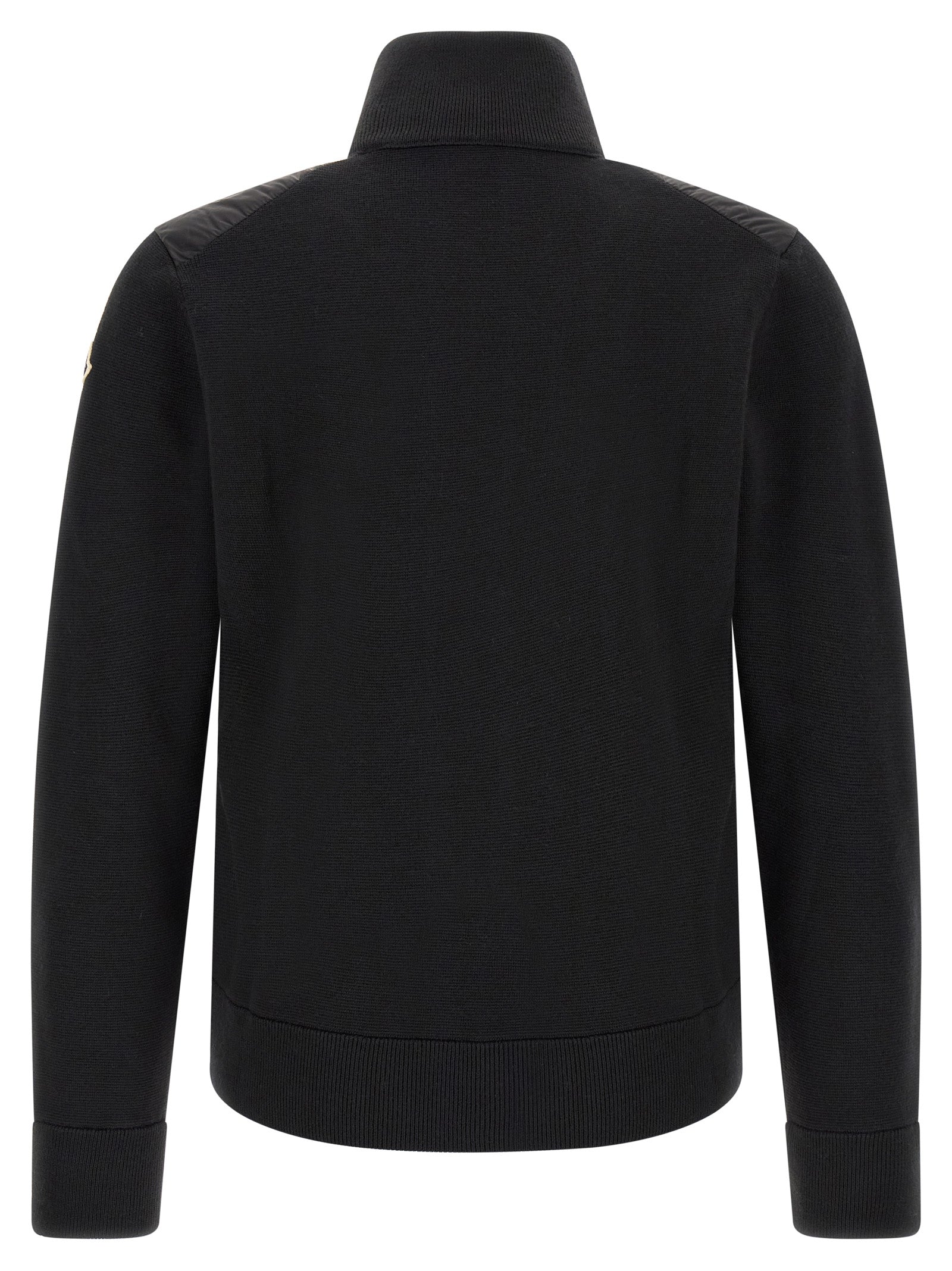 Moncler Black Polyamide Cardigan - Elevate Your Wardrobe
