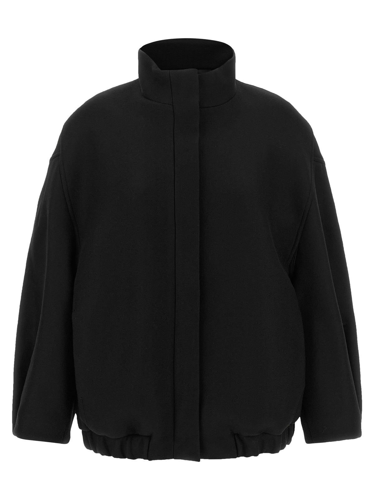 Discover the Dries Van Noten Black Wool Bomber, a luxurious blend of wool and polyamide, designed for those who embrace avant-garde elegance and timeless sophistication.
