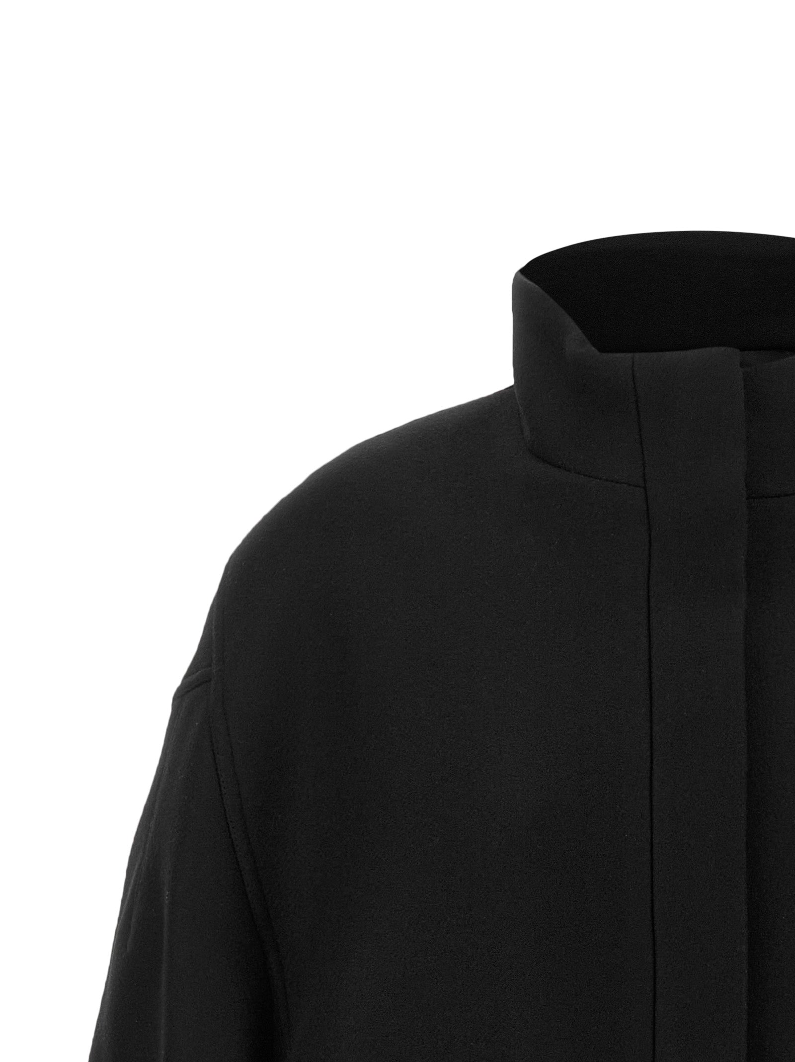 Elevate your style with the Dries Van Noten Black Wool Bomber, a luxurious blend of wool and polyamide, designed for those who appreciate avant-garde sophistication.