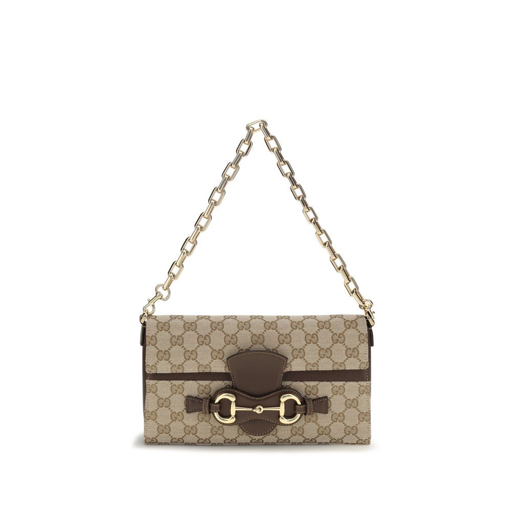 Gucci Horsebit Ristretto Shoulder Bag - Exquisite GG Canvas Luxury