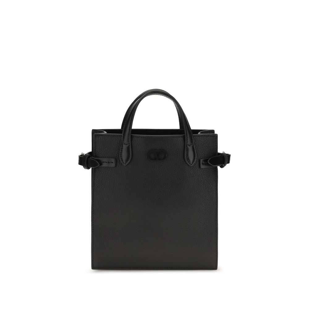 Valentino Garavani Black Calf Leather Shoulder Bag - Timeless Elegance