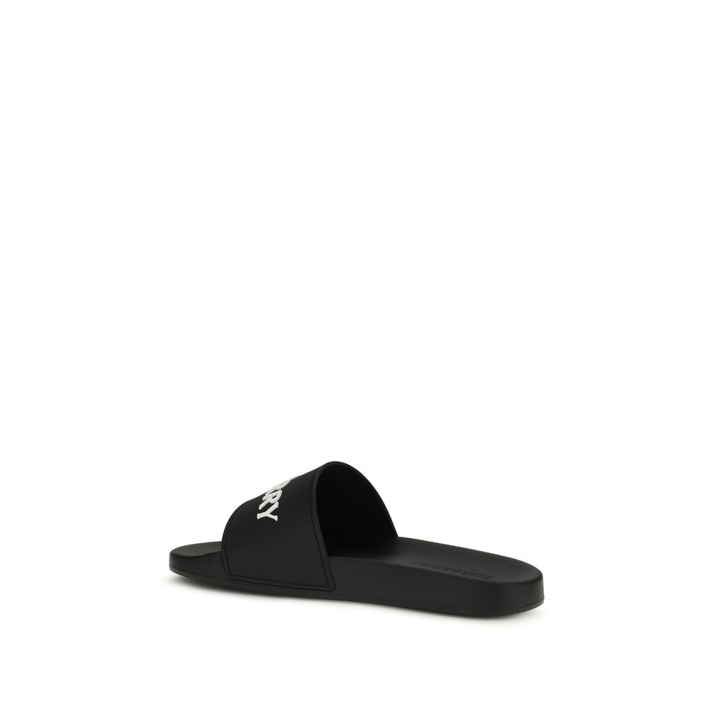 Burberry Black Rubber Sandals - Luxury Comfort Redefined