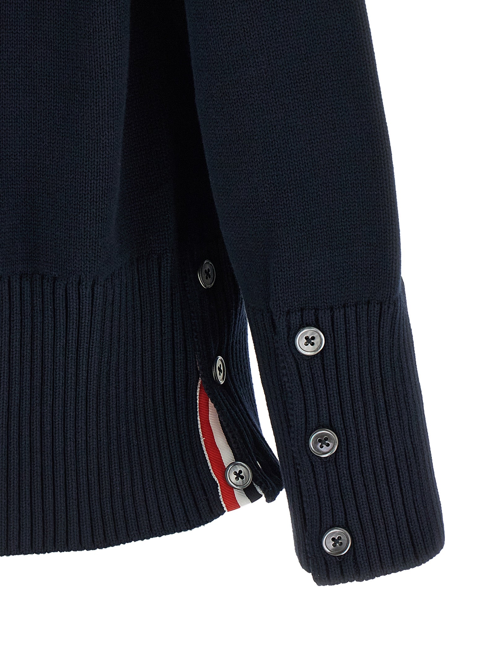 Thom Browne Blue Cotton Cardigan - Timeless Luxury for All