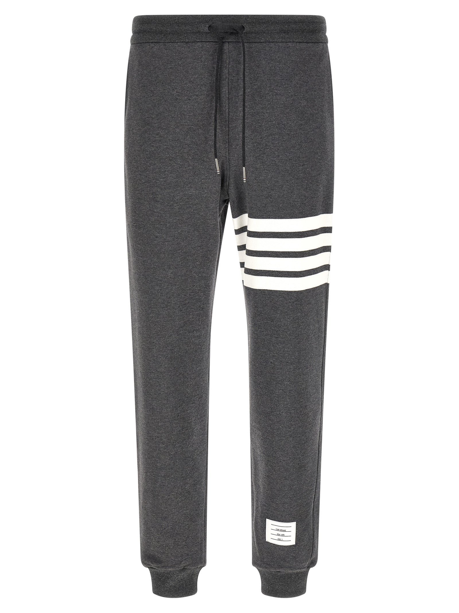 Thom Browne Gray Cotton Joggers (Workout Pants)