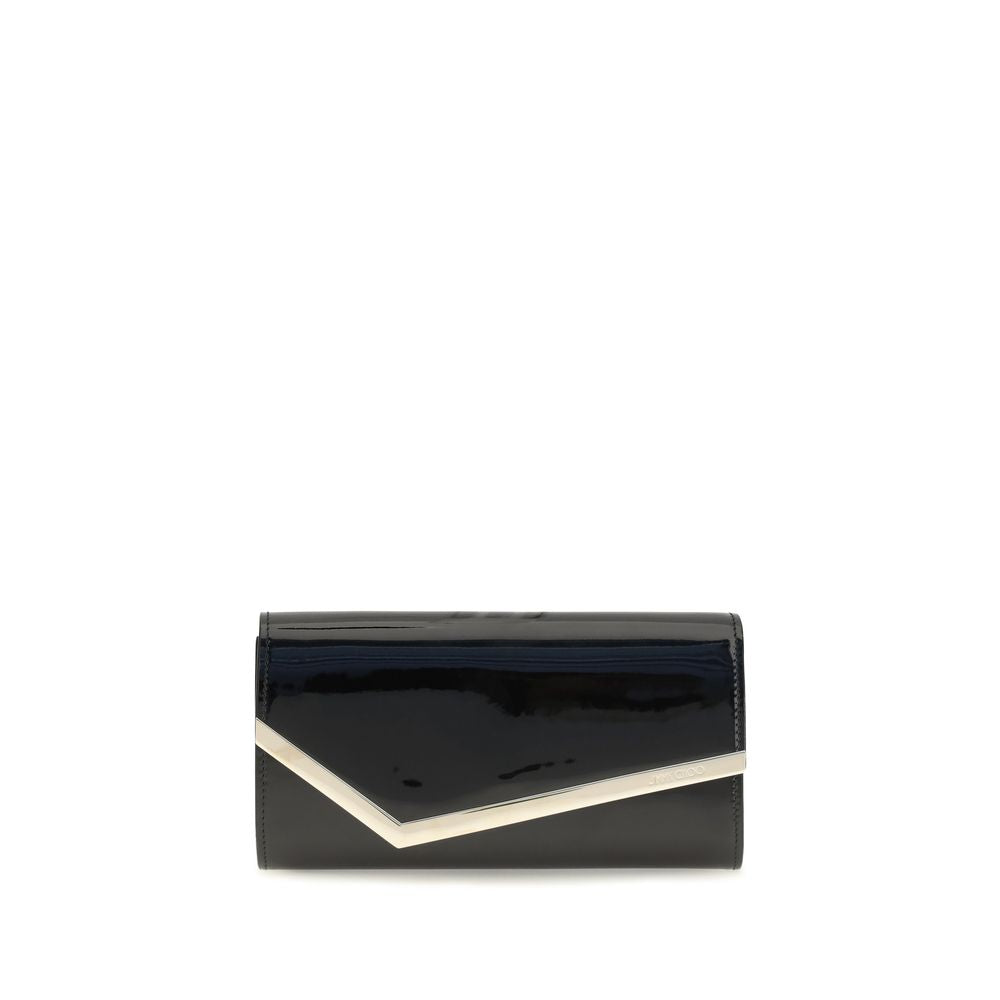 Indulge in the exquisite craftsmanship of the Jimmy Choo Black Calf Leather Bos Taurus Wallet, a timeless accessory that embodies luxury and sophistication for the discerning individual.