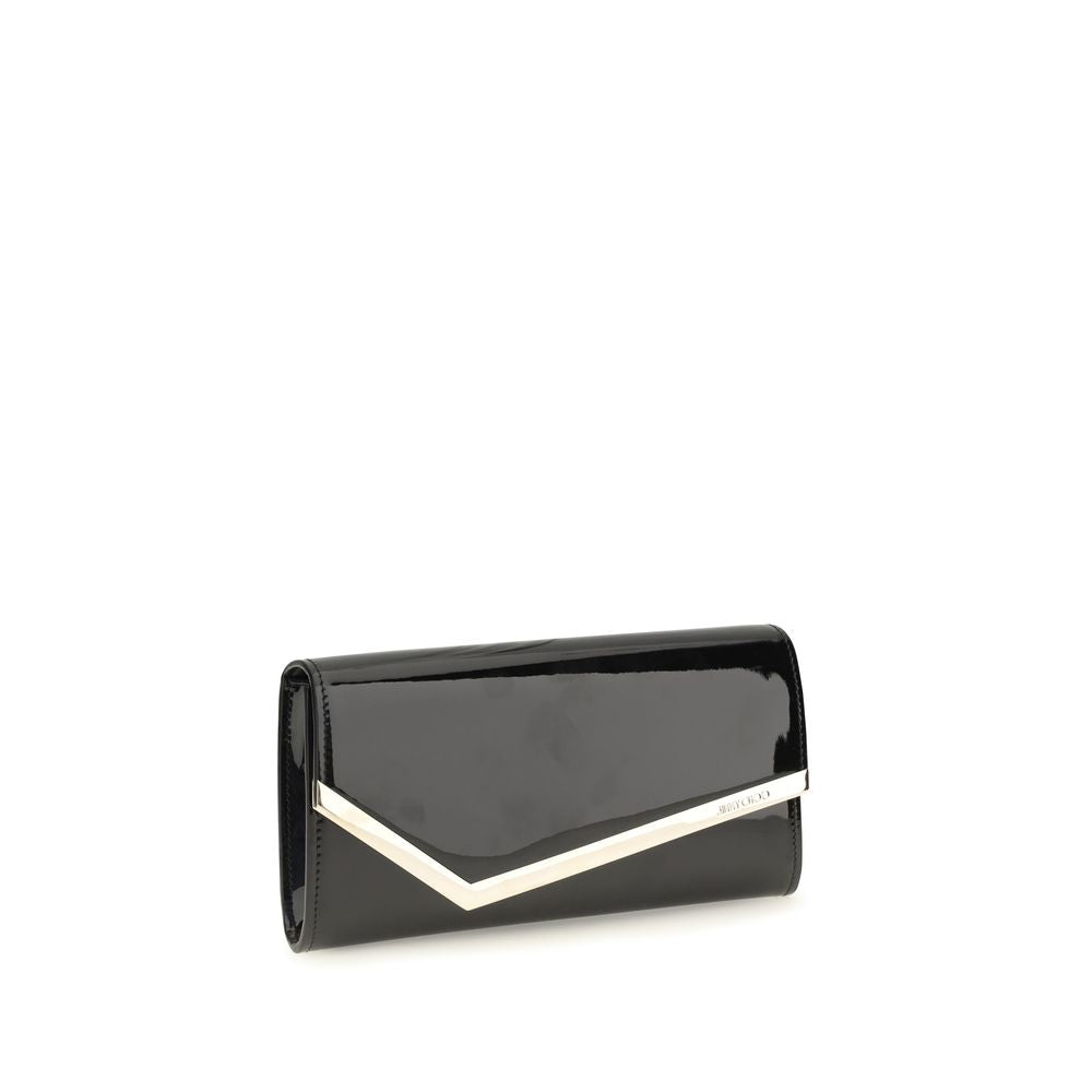 Indulge in the exquisite craftsmanship of the Jimmy Choo Black Calf Leather Bos Taurus Wallet, a timeless accessory that embodies luxury and sophistication for discerning tastes.