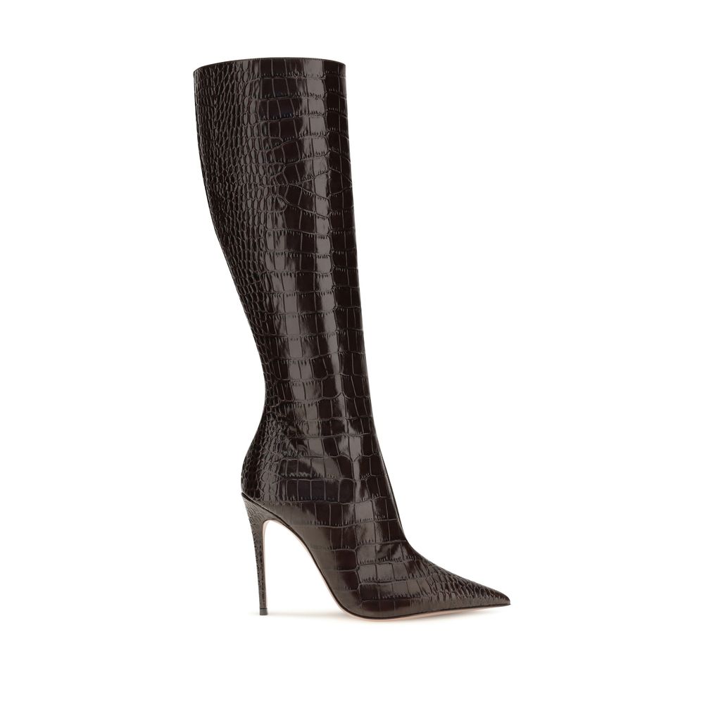 Elevate your style with Paris Texas Brown Calf Leather Bos Taurus High Heel Boots, a masterpiece of craftsmanship and elegance, perfect for the discerning connoisseur.