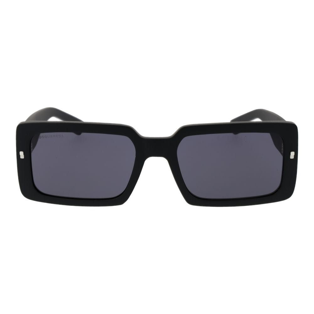 Discover the exquisite Dsquared² Black Plastic Sunglasses, a statement of sophistication and elegance, perfect for those who embrace luxury in every moment.