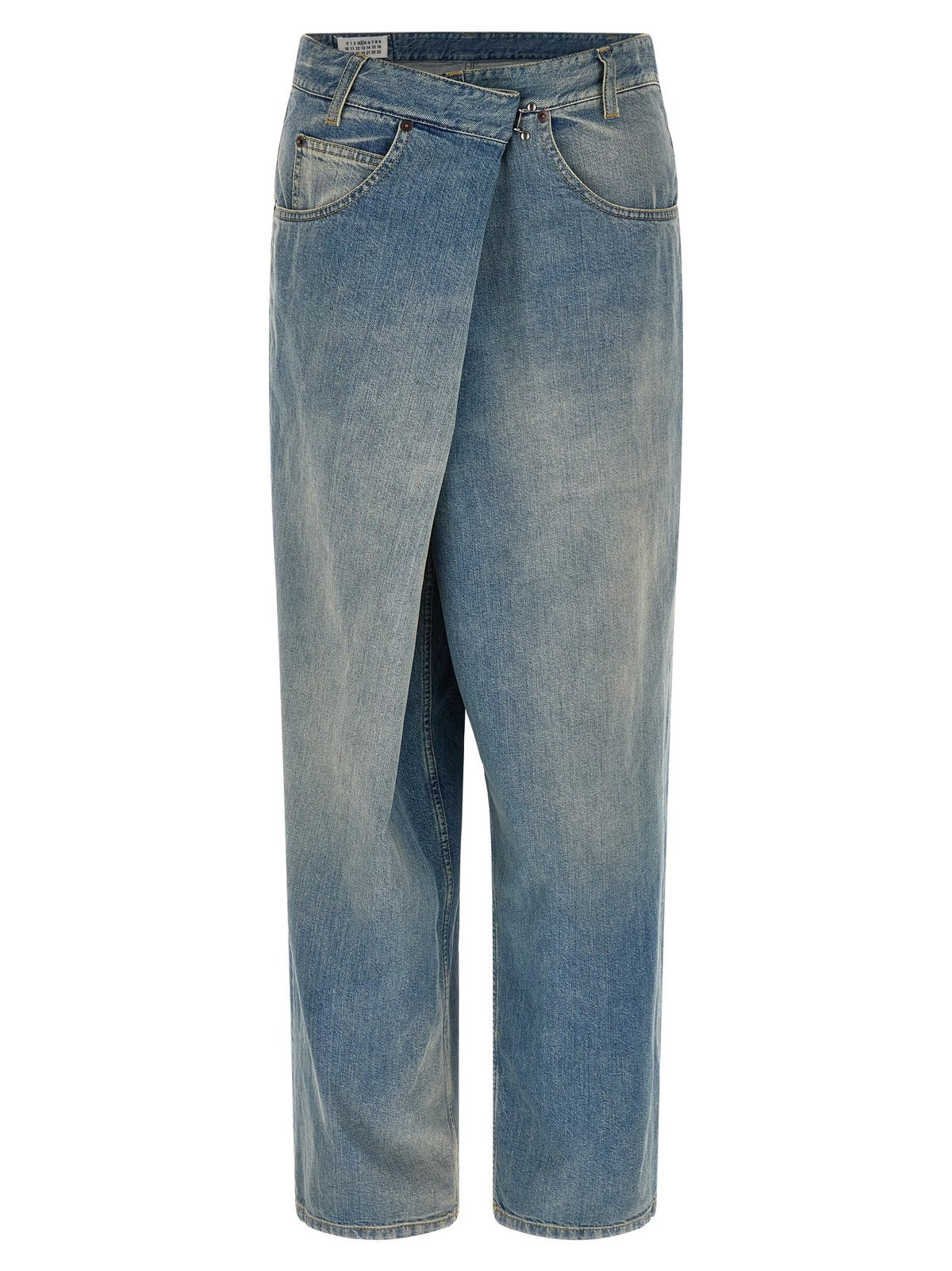 Elevate your wardrobe with Maison Margiela's Blue Cotton Straight-Leg Jeans, where avant-garde design meets luxurious craftsmanship for a daring style statement.