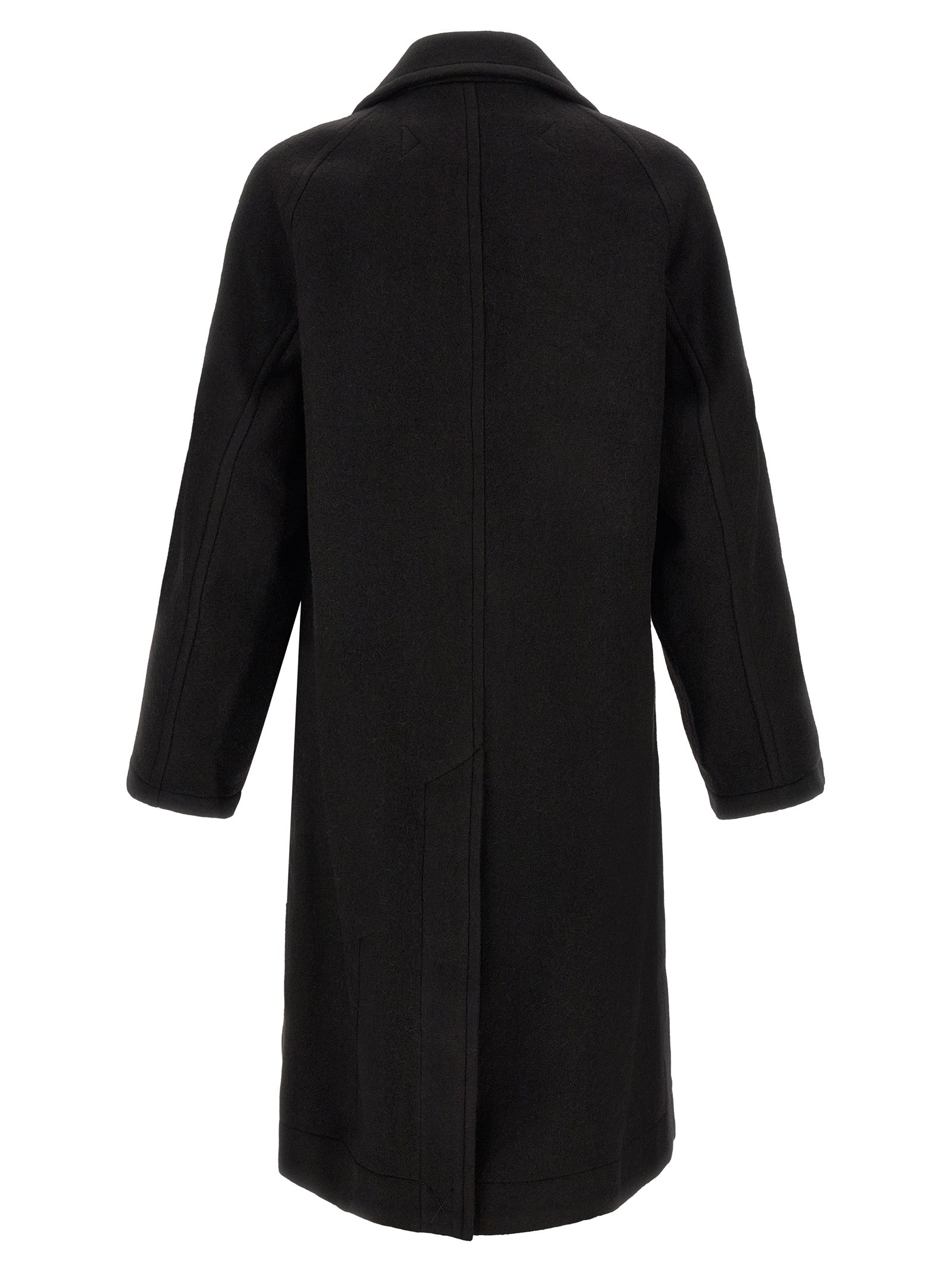 Lemaire Black Wool Coat