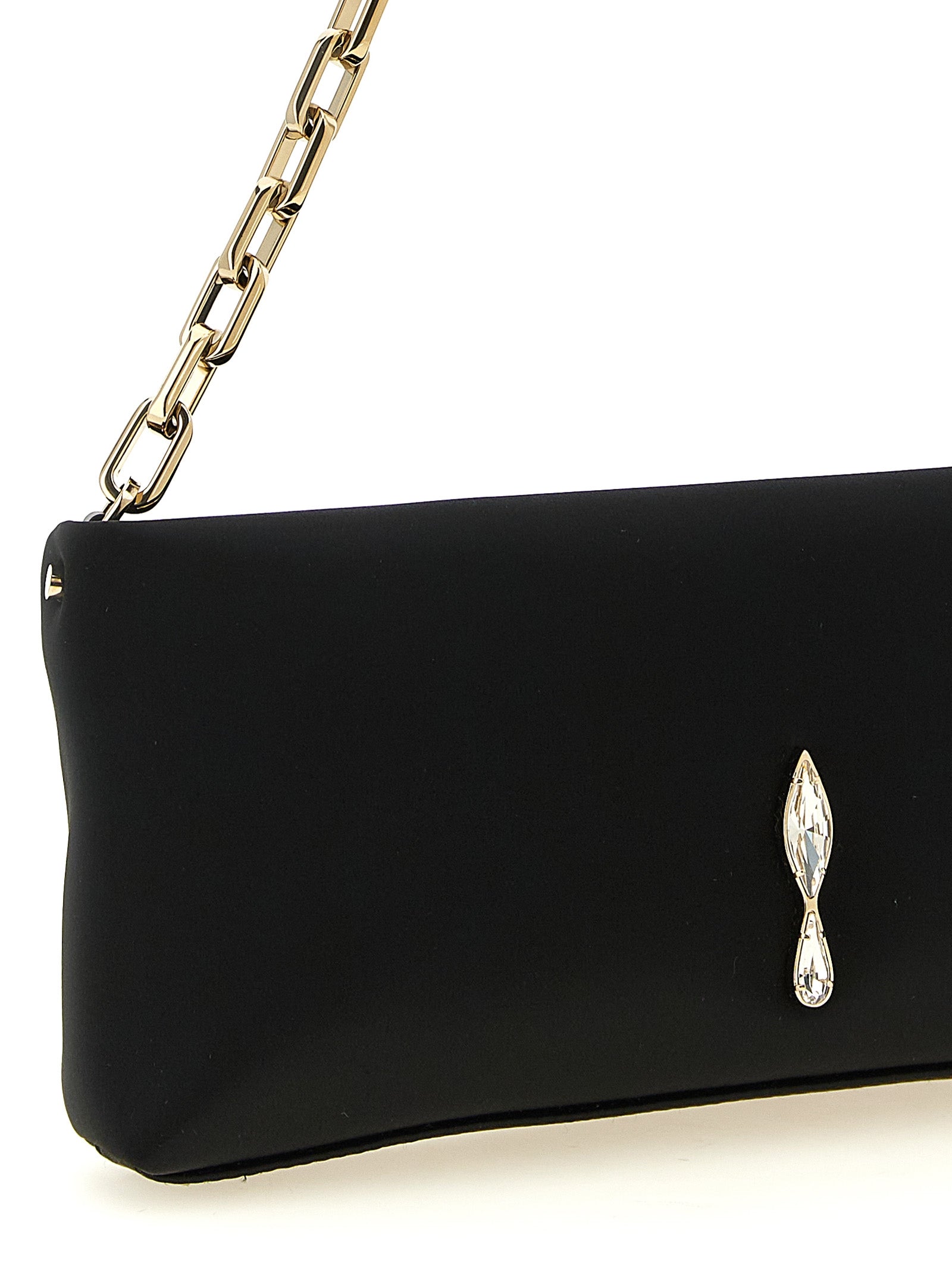 Christian Louboutin Black Elastane Clutch Bag