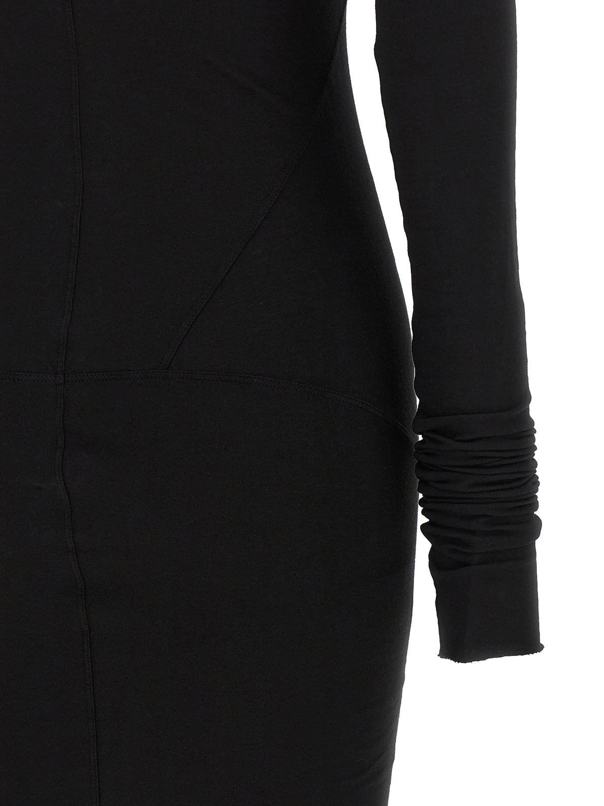 DRKSHDW Black Cotton Long Dress - Timeless Elegance Redefined