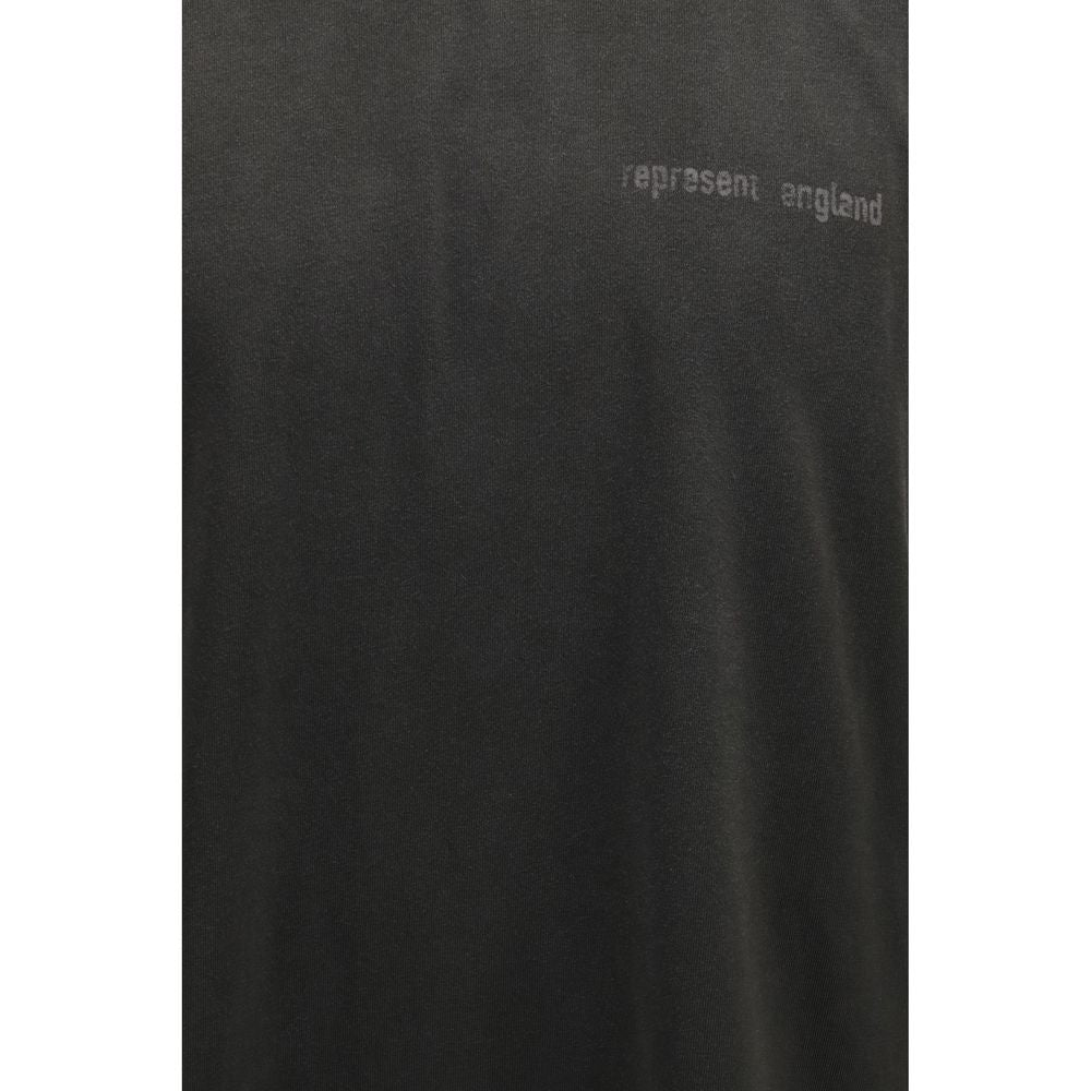 Elevate your wardrobe with the Represent Gray Cotton T-Shirt, a masterpiece of 100% cotton craftsmanship, designed for those who embody effortless luxury and bold expression.