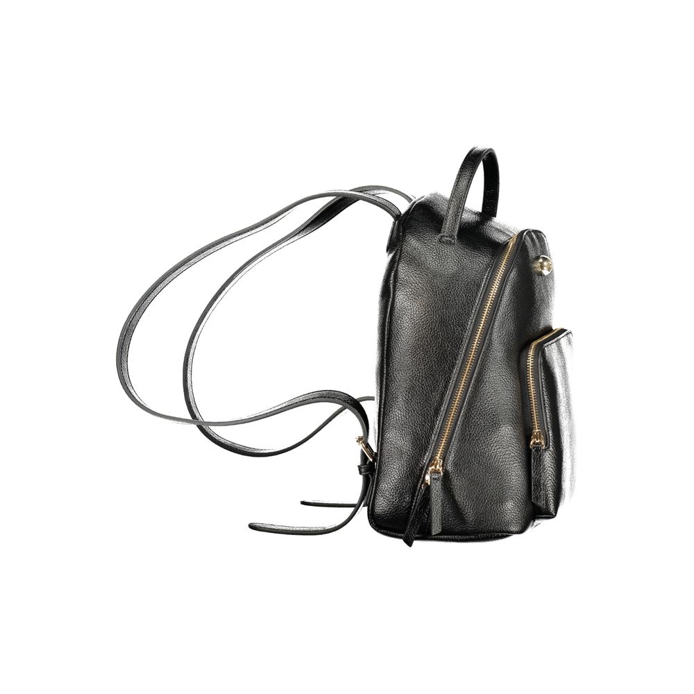 Discover the Twinset Black Polyethylene Backpack, a masterpiece of elegance and functionality, designed for those who appreciate luxury in every detail.