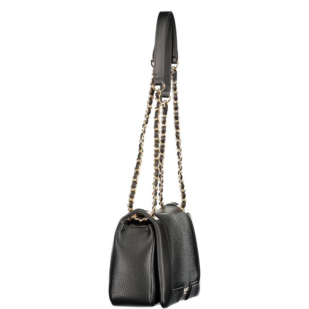 Elevate your style with the Twinset Black Polyethylene Handbag, a testament to exquisite craftsmanship and timeless elegance, perfect for the discerning individual.