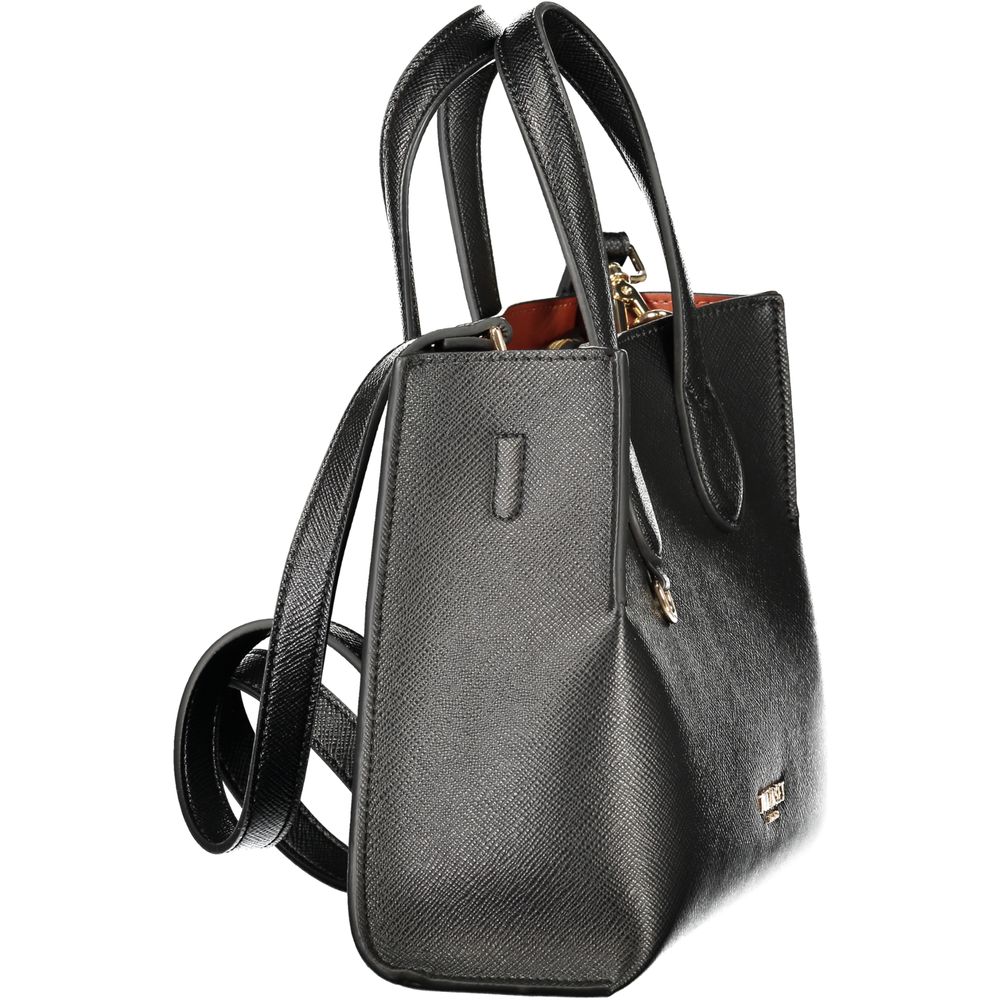 Elevate your style with the Twinset Black Polyethylene Handbag, a masterpiece of exquisite craftsmanship and sophisticated design, perfect for the discerning individual.