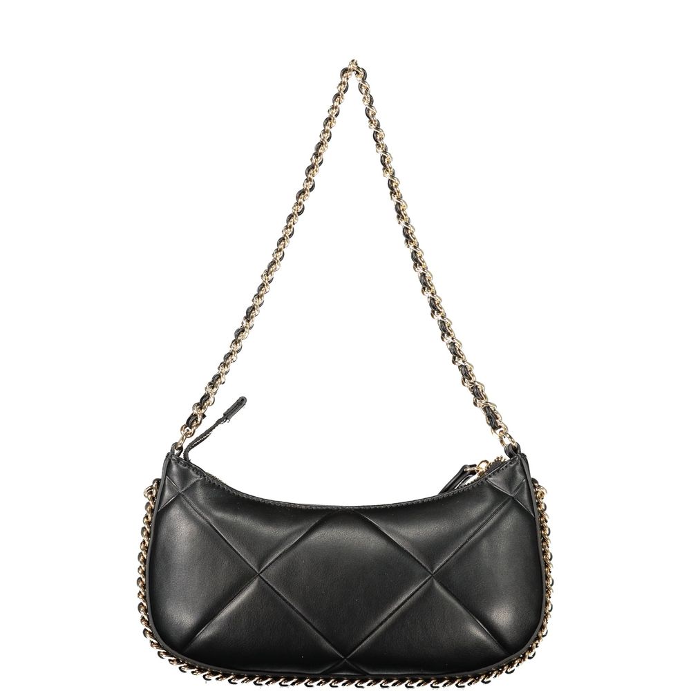 Indulge in the Twinset Black Polyethylene Handbag, a fusion of exquisite craftsmanship and timeless elegance, perfect for those who embody luxury and sophistication.