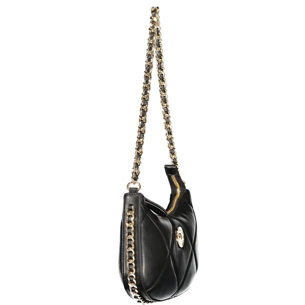 Indulge in the Twinset Black Polyethylene Handbag, a symbol of exquisite craftsmanship and timeless elegance, perfect for those who embody luxury and sophistication.