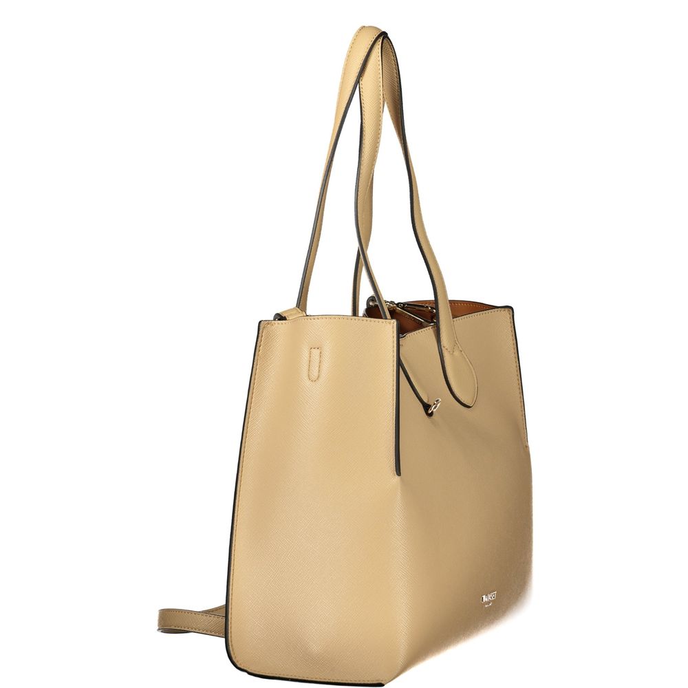Elevate your style with the Twinset Beige Polyethylene Handbag, a masterpiece of sophistication and practicality, designed for the discerning individual seeking effortless elegance.