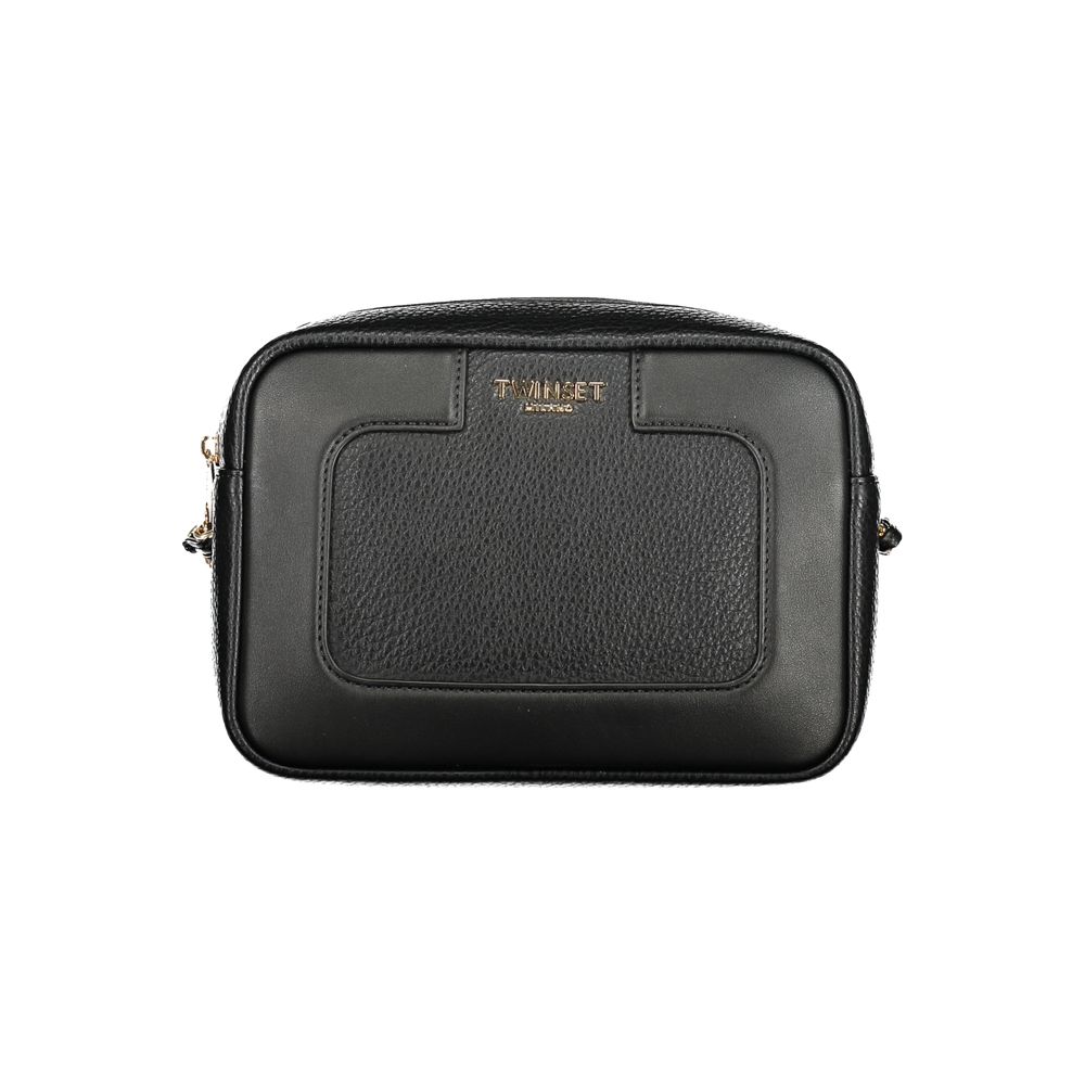 Discover the Twinset Black Polyethylene Handbag, a masterpiece of elegance and functionality, designed for those who appreciate exquisite craftsmanship and timeless style.