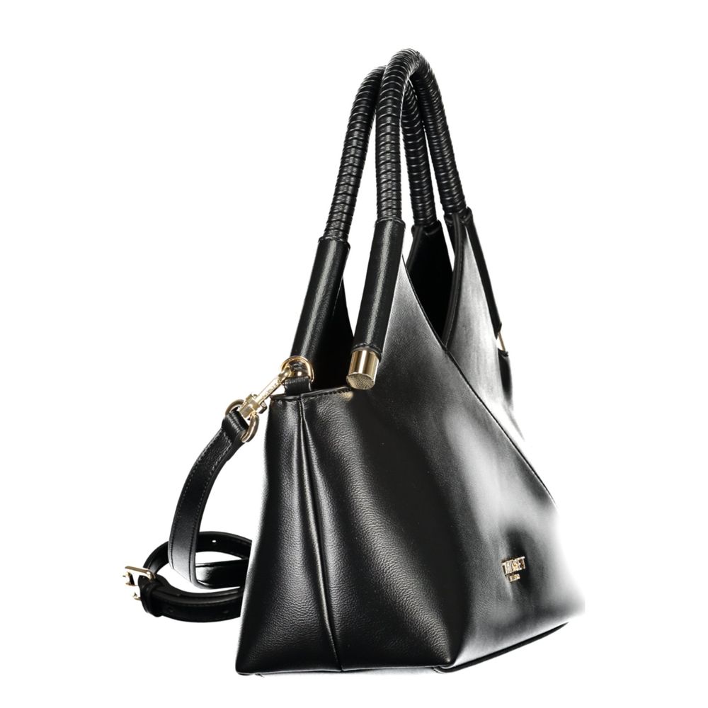 Elevate your style with the Twinset Black Polyethylene Handbag, a masterpiece of exquisite craftsmanship and timeless elegance, perfect for the discerning individual.