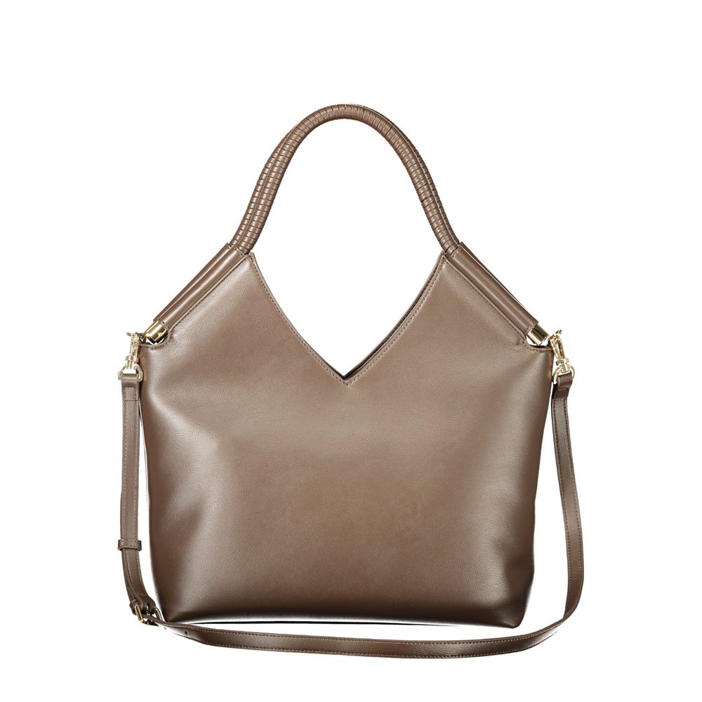 Elevate your style with the Twinset Brown Polyethylene Handbag, a testament to exquisite craftsmanship and luxurious design, perfect for the discerning individual.