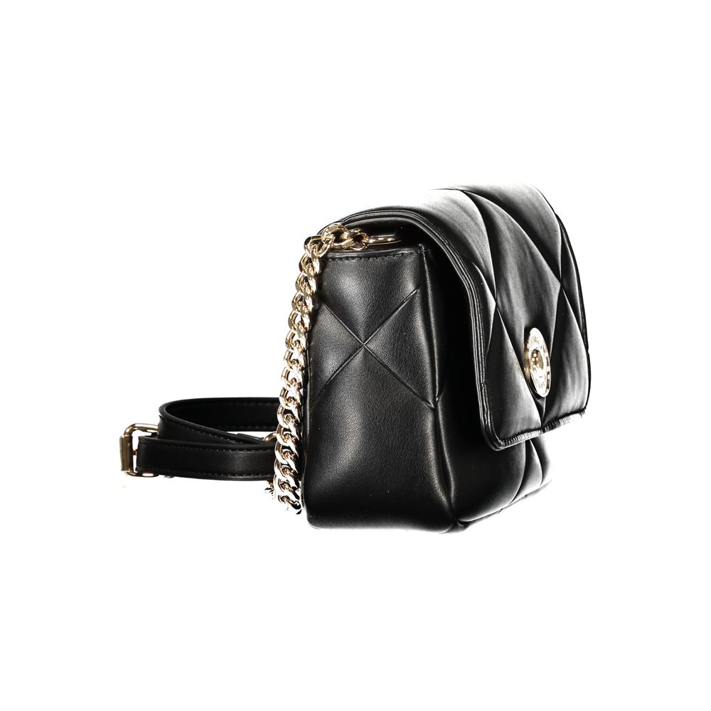 Elevate your style with the Twinset Black Polyethylene Handbag, a symbol of elegance featuring exquisite craftsmanship, adjustable chain strap, and luxurious details.