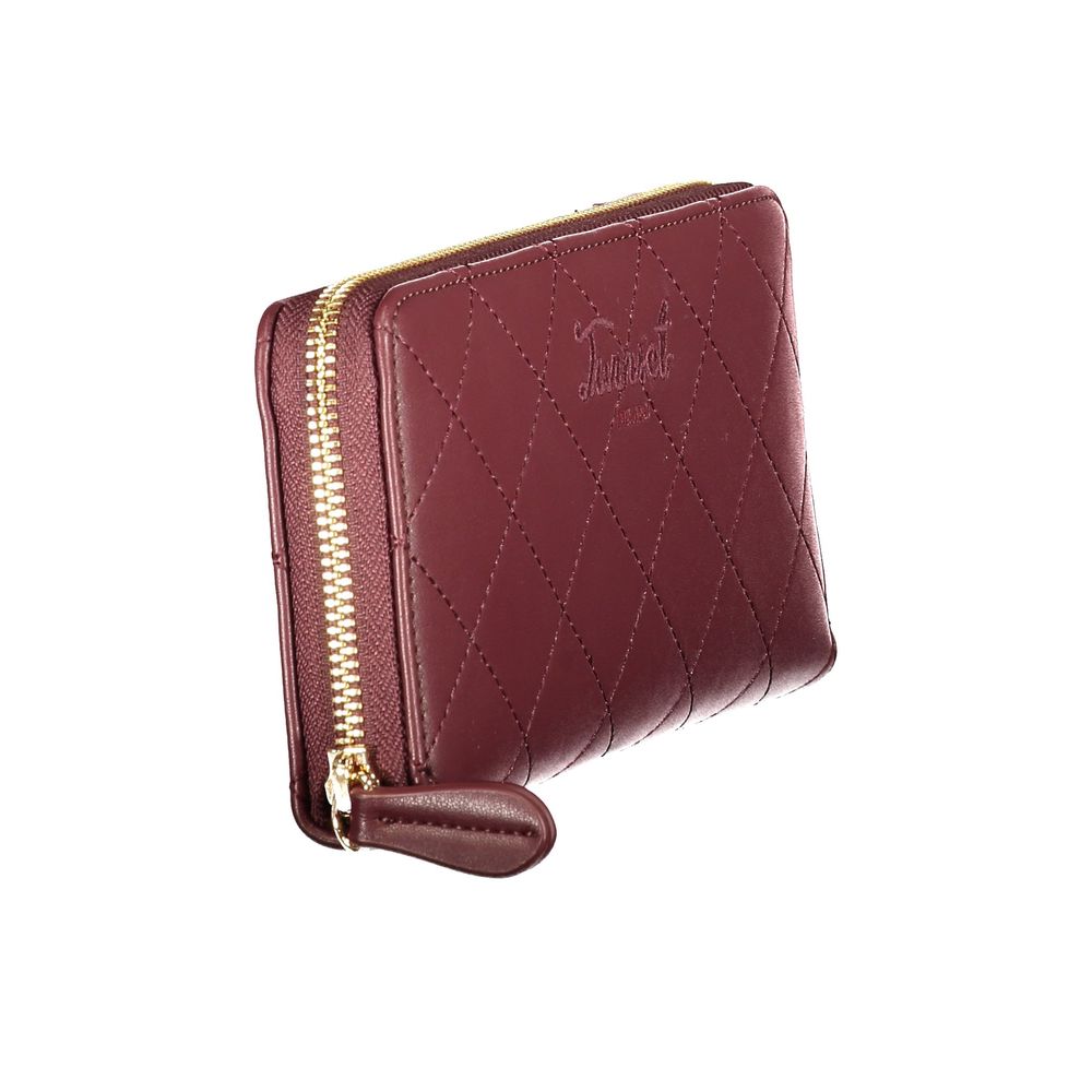 Indulge in the exquisite Twinset Red Polyethylene Wallet, a symbol of luxury with its elegant design, multiple compartments, and contrasting details, perfect for the discerning individual.
