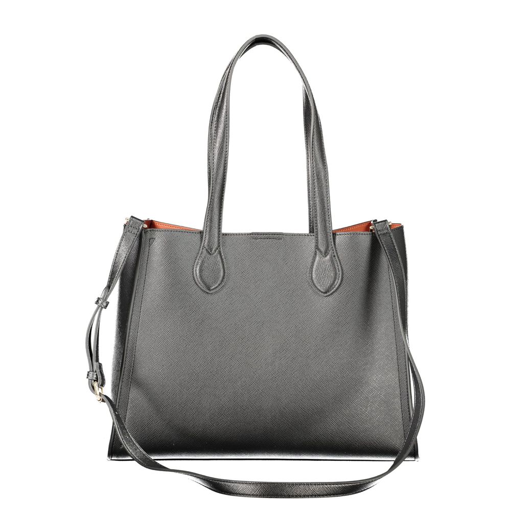 Elevate your elegance with the Twinset Black Polyethylene Handbag, a symbol of exquisite craftsmanship and timeless sophistication, perfect for every discerning individual.