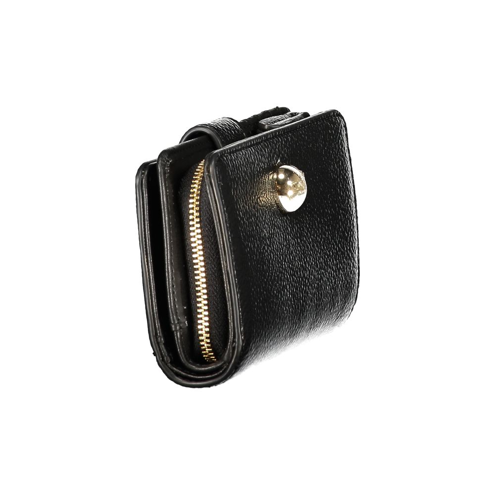 Discover the Twinset Black Polyethylene Wallet, a masterpiece of elegance with contrasting details and refined craftsmanship, perfect for the discerning individual.