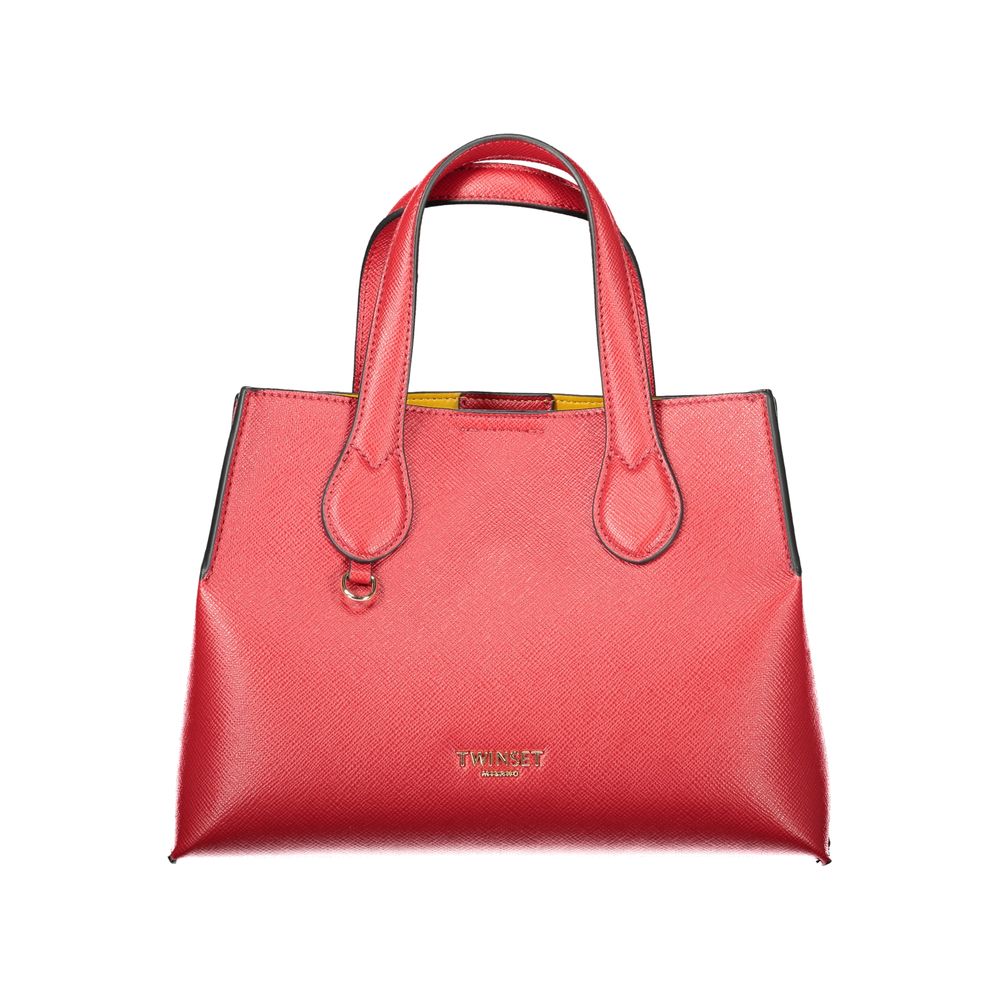 Elevate your style with the Twinset Red Polyethylene Handbag, a luxurious blend of elegance and functionality, perfect for the discerning individual.