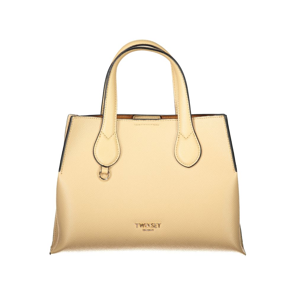 Elevate your style with the Twinset Beige Polyethylene Handbag, a blend of exquisite craftsmanship and timeless elegance, perfect for the discerning connoisseur.