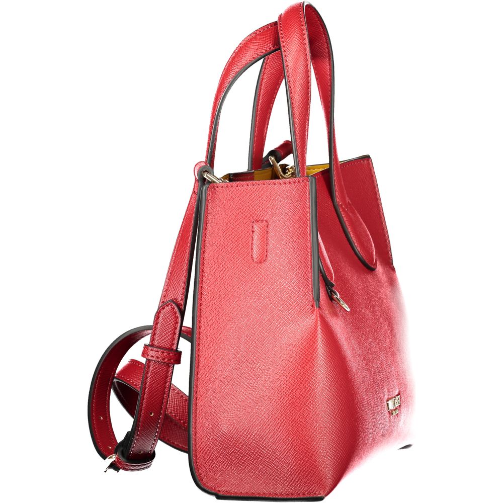 Elevate your style with the Twinset Red Polyethylene Handbag, a symbol of luxury featuring exquisite craftsmanship, dual compartments, and a timeless design for the discerning individual.