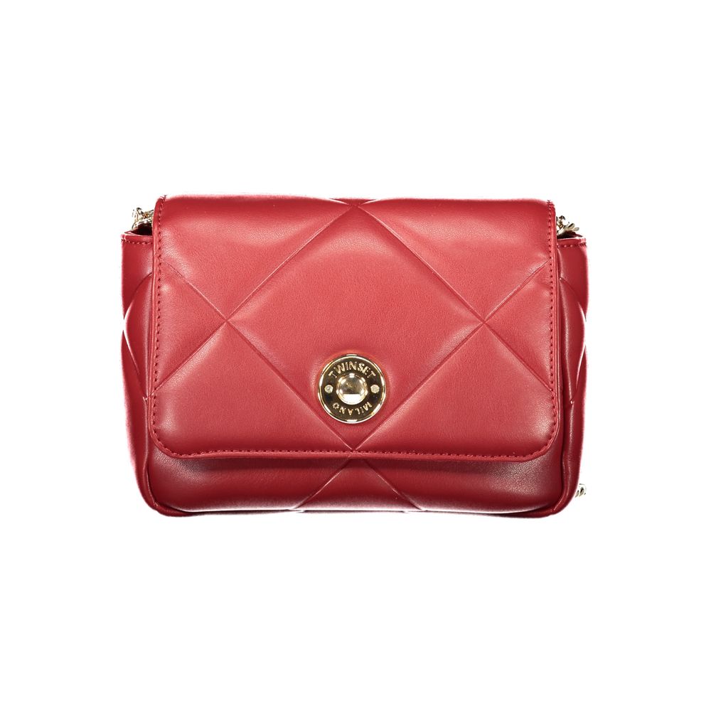 Elevate your style with the Twinset Red Polyethylene Handbag, a stunning blend of Italian craftsmanship and luxurious design, perfect for the discerning individual.