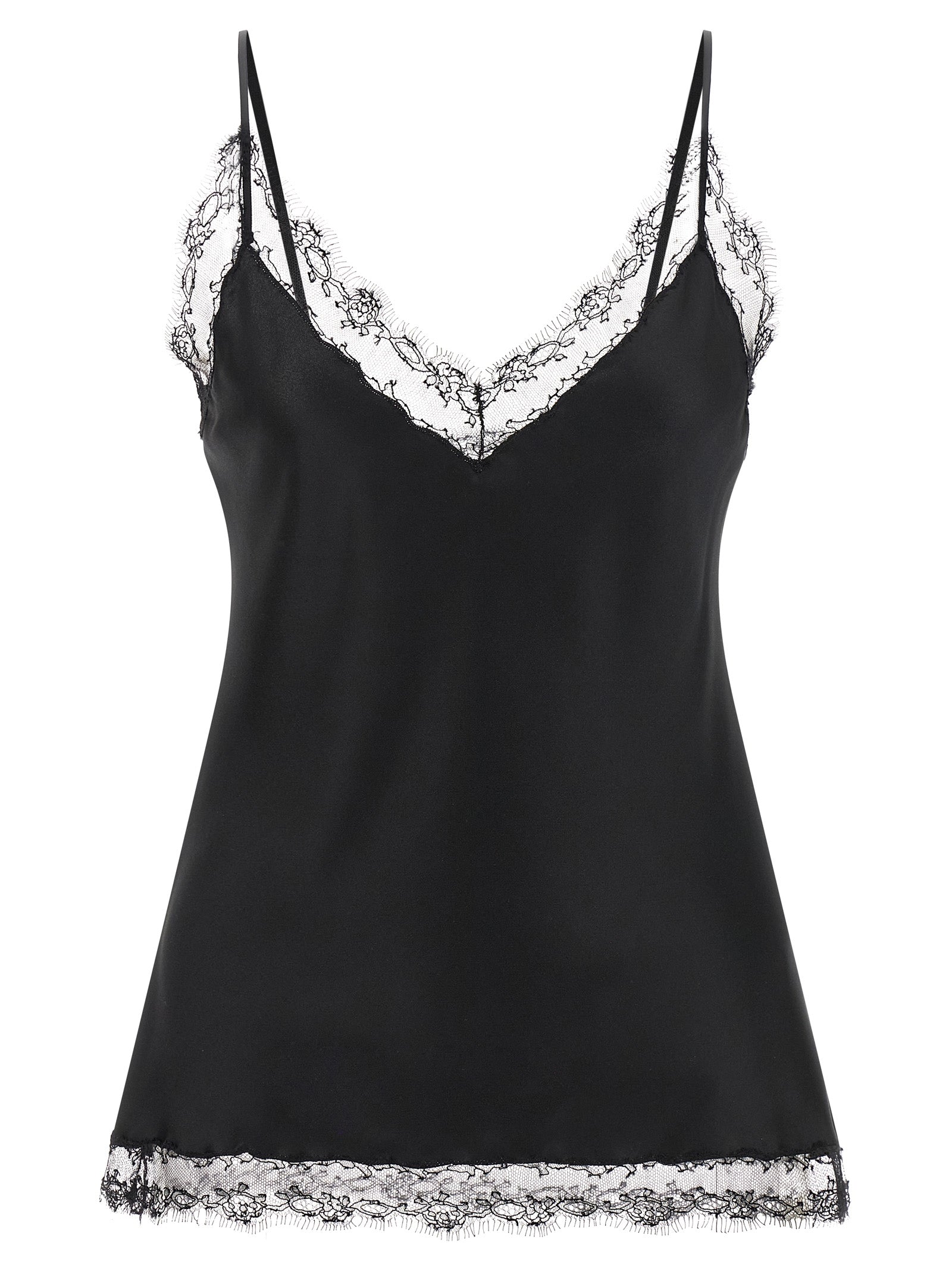 Ermanno Scervino Black Silk Lingerie