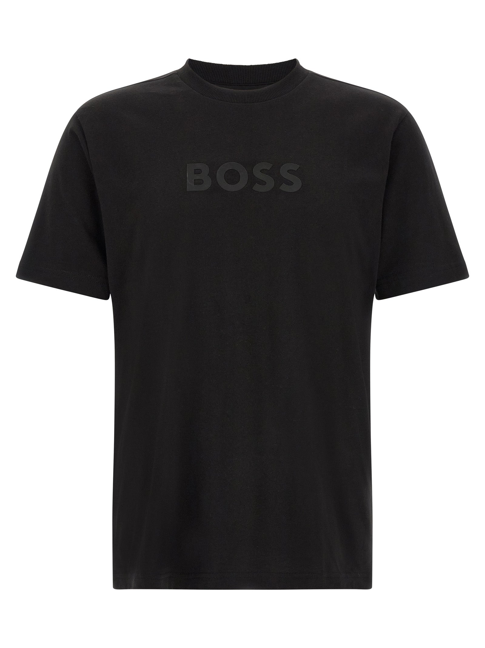 Elevate your wardrobe with the Hugo Boss Black Cotton T-Shirt, a testament to modern luxury and refined craftsmanship, perfect for the discerning individual.