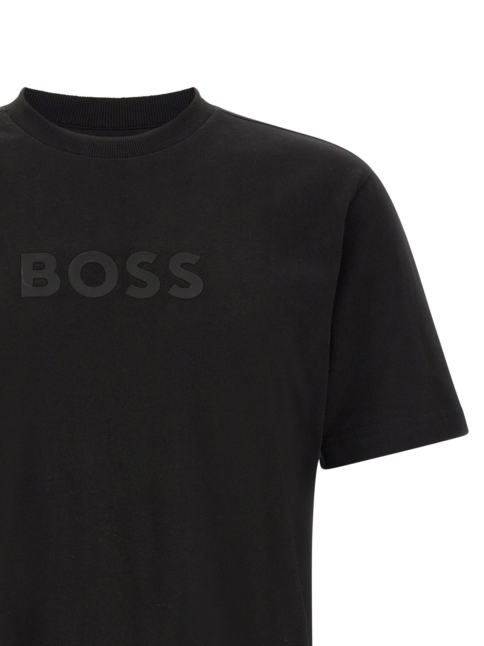 Experience the essence of modern luxury with the Hugo Boss Black Cotton T-Shirt, a testament to refined craftsmanship and timeless style for the discerning individual.