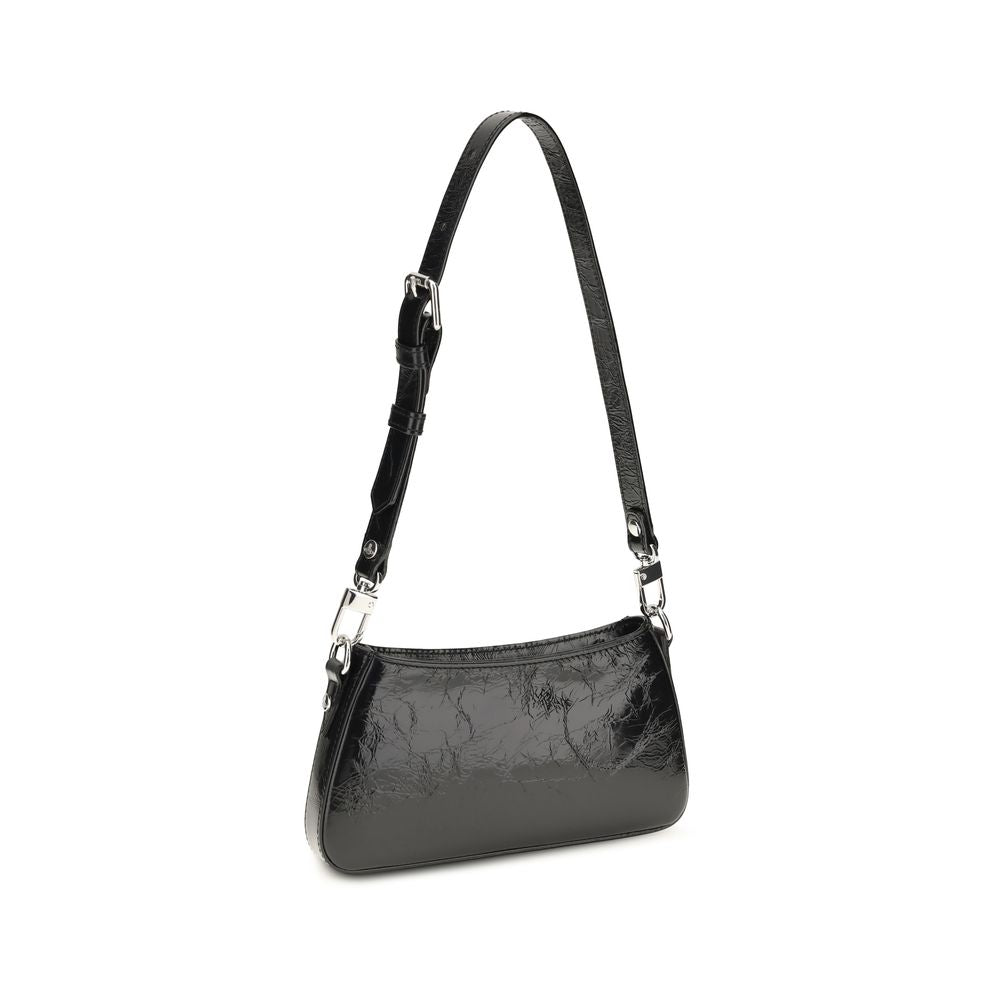 Elevate your style with the Vivienne Westwood Black Calf Leather Bos Taurus Shoulder Bag, a masterpiece of luxury and craftsmanship, perfect for the discerning individual.