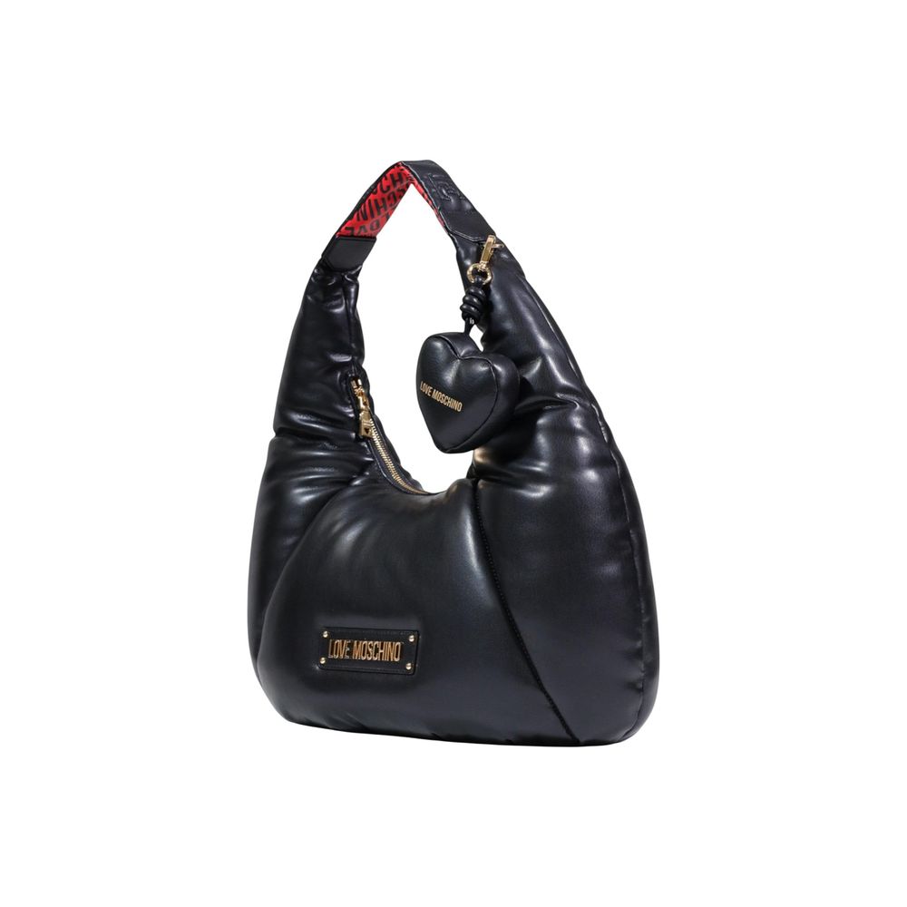 Indulge in the exquisite Love Moschino Bicolor Polyethylene Handbag, a perfect blend of elegance and functionality, crafted for those who embody sophistication and style.