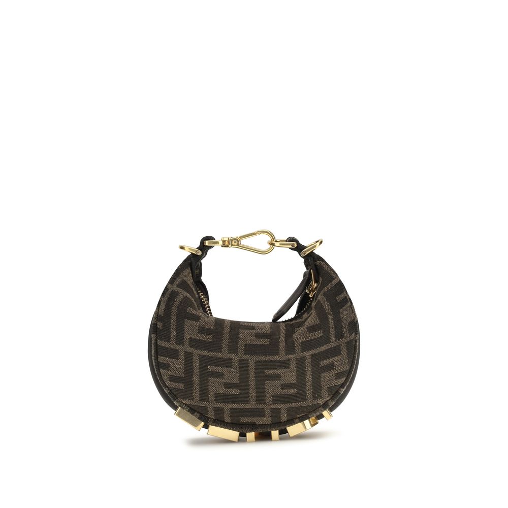 Discover the Fendi Brown Polyamide Shoulder Bag, a masterpiece of FF jacquard fabric, blending elegance and versatility for the discerning individual.